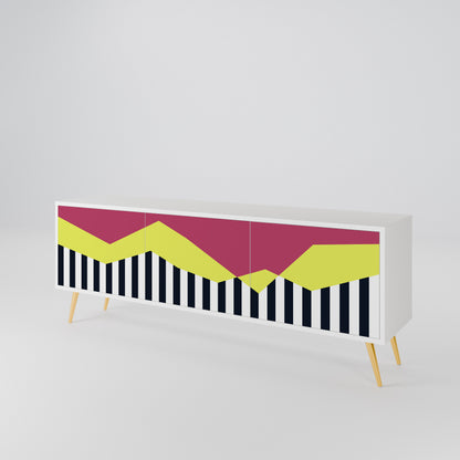 PIANO FANTASY Třídveřový TV stolek