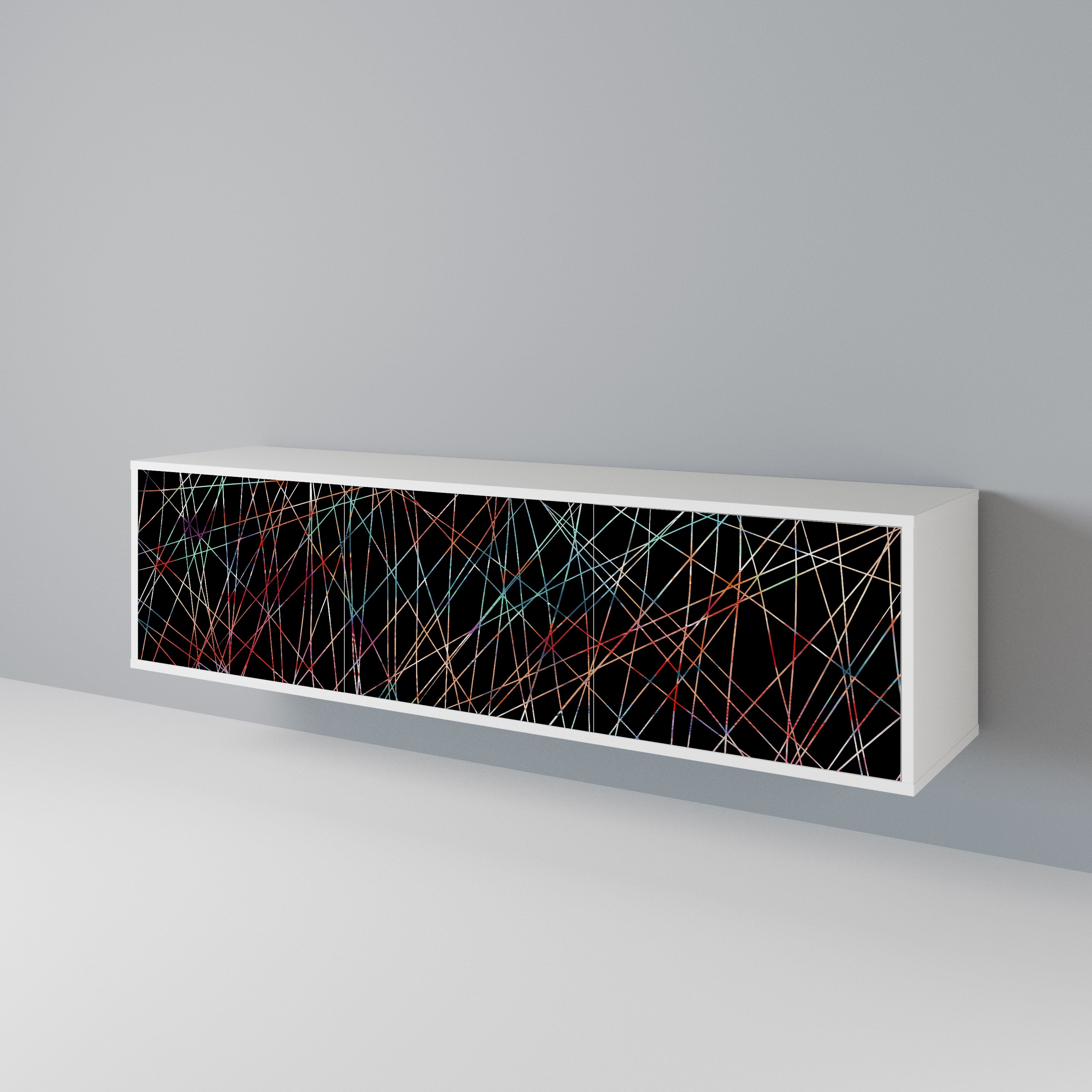 LUMINOUS SNARE Třídveřový TV stolek
