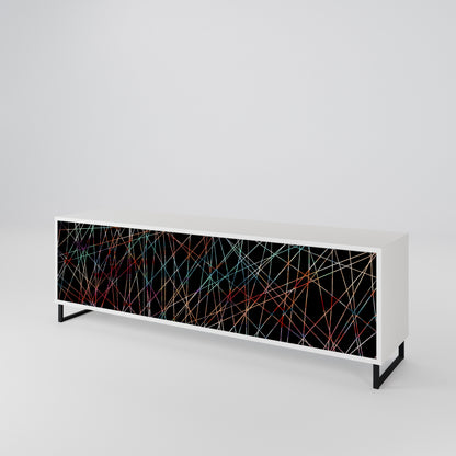 LUMINOUS SNARE Třídveřový TV stolek