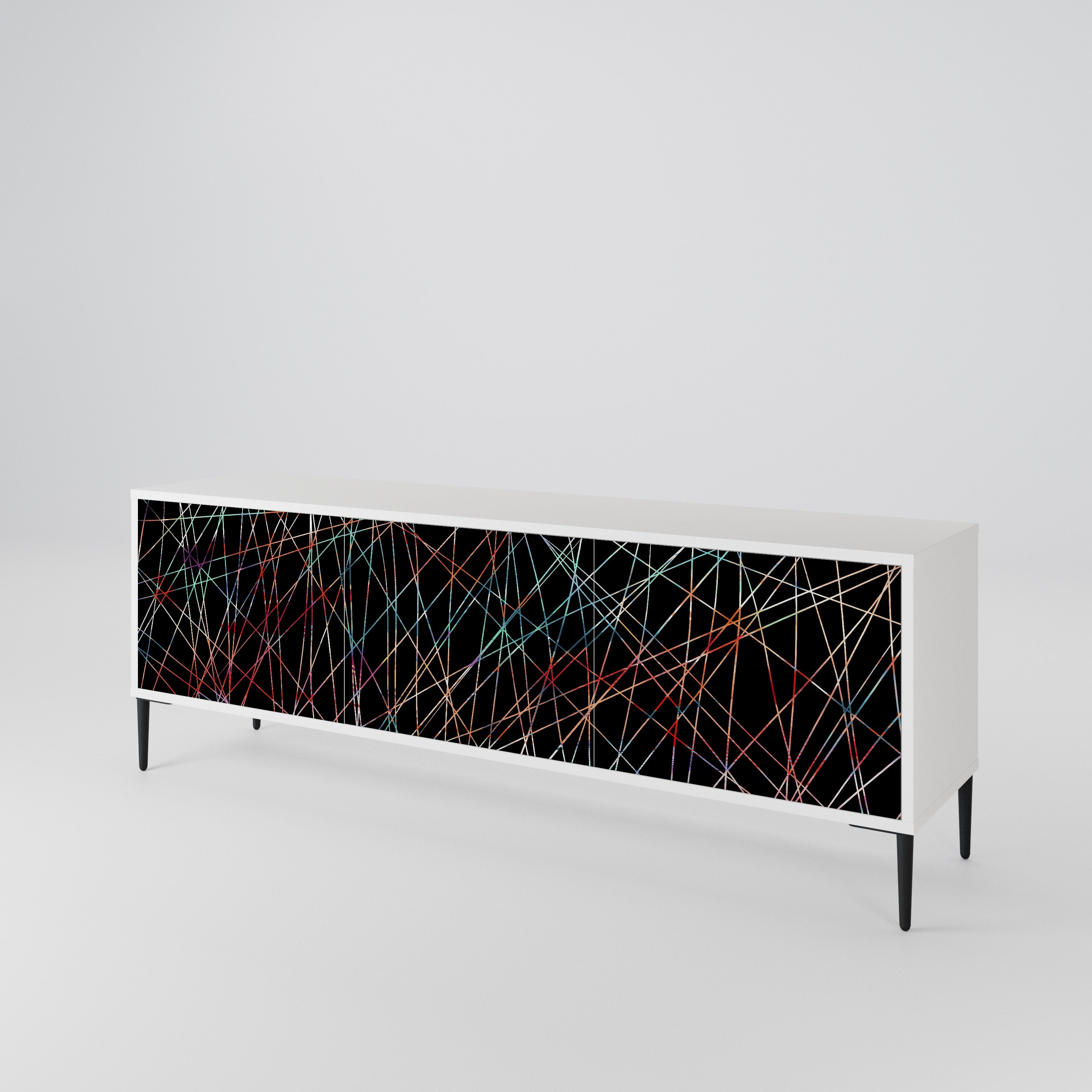 LUMINOUS SNARE Třídveřový TV stolek