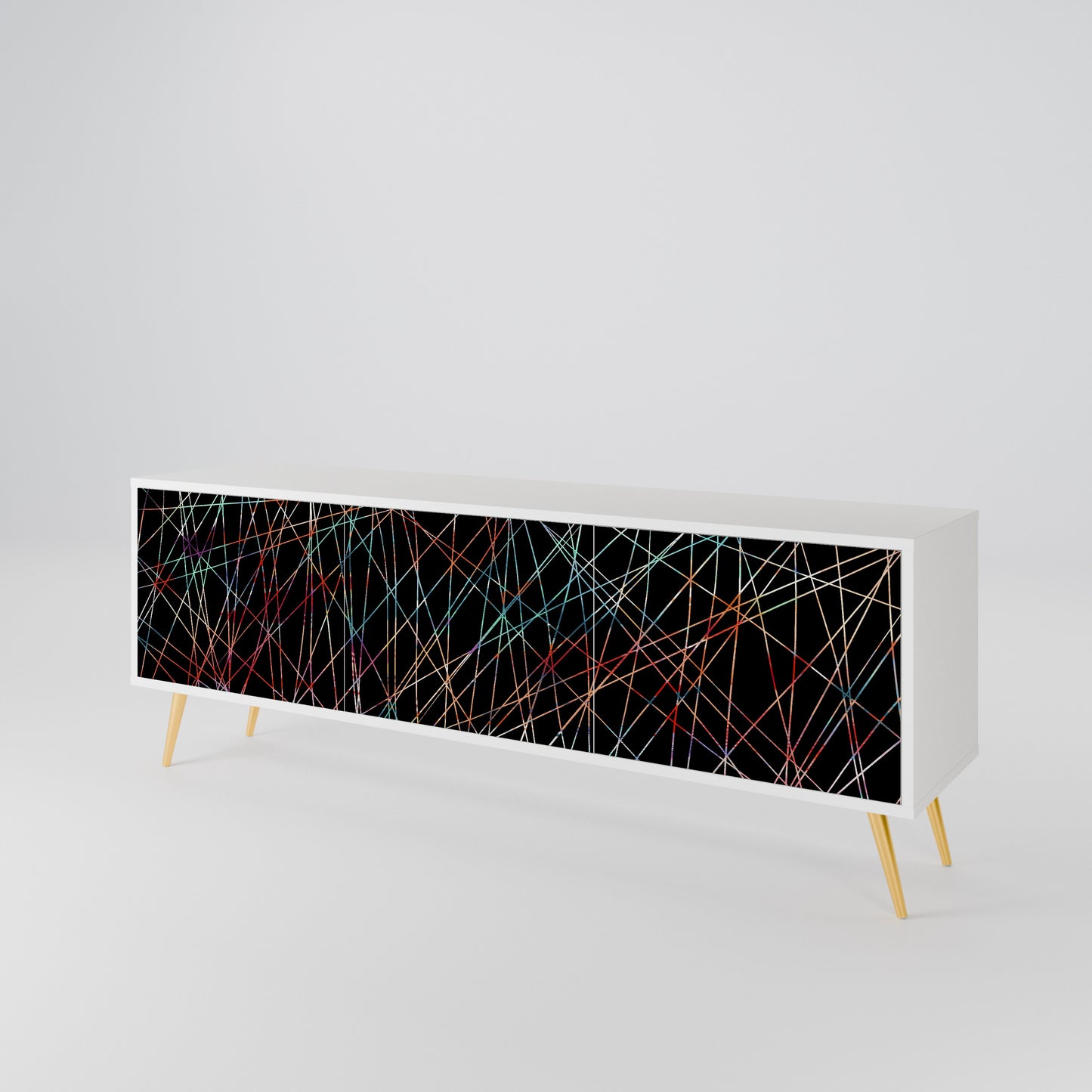 LUMINOUS SNARE Třídveřový TV stolek