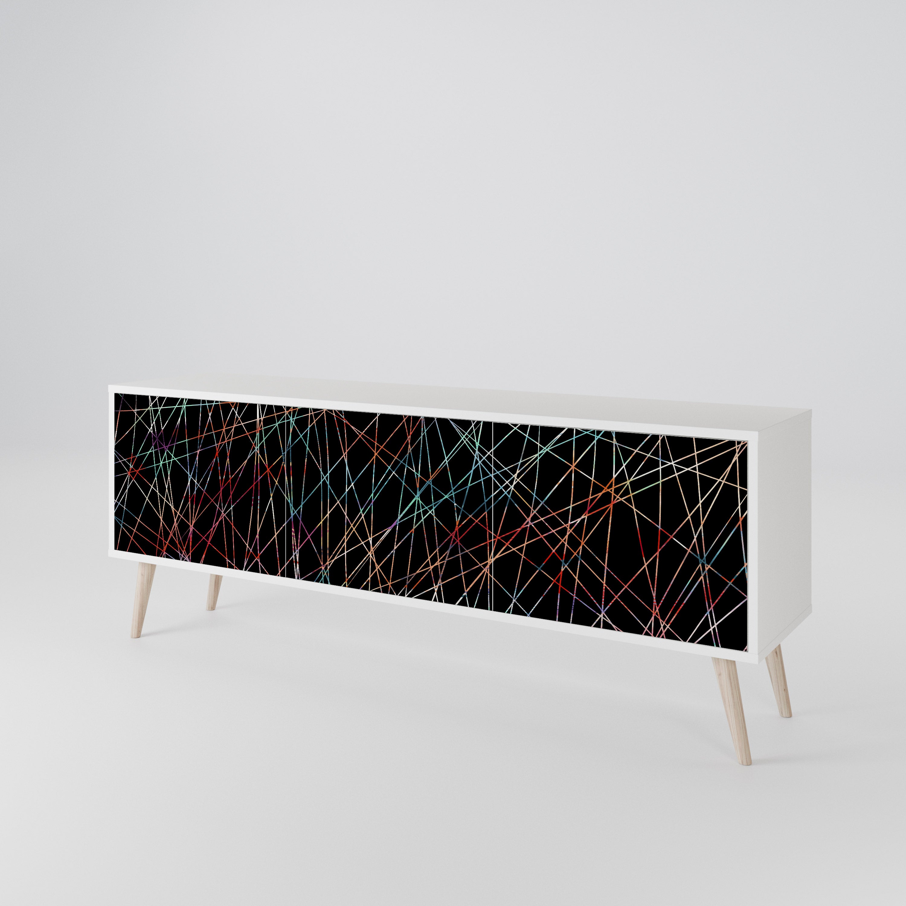 LUMINOUS SNARE Třídveřový TV stolek
