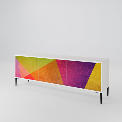 VIVID GEOMETRY Třídveřový TV stolek