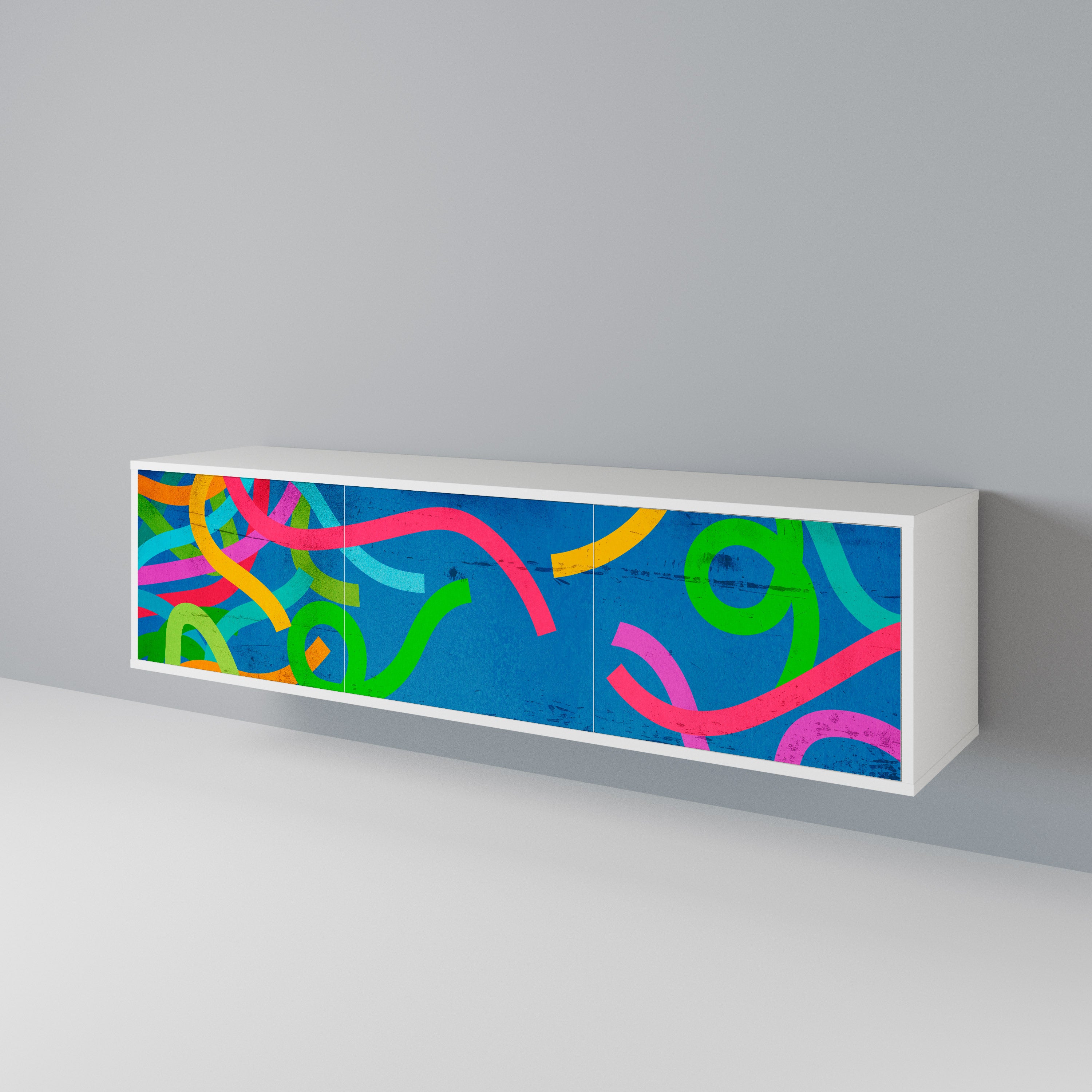 STREAMER TANGLE Třídveřový TV stolek