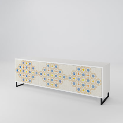 PATTERNED PRISM Třídveřový TV stolek