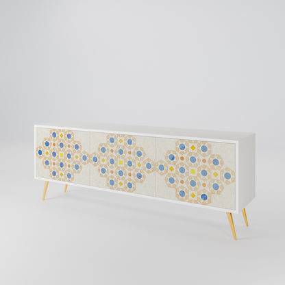 PATTERNED PRISM Třídveřový TV stolek