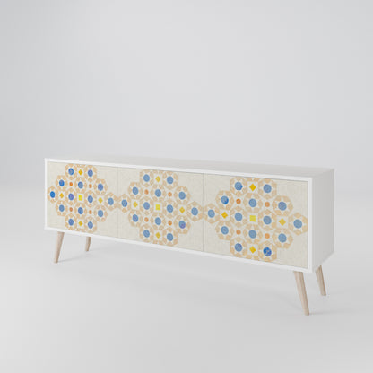 PATTERNED PRISM Třídveřový TV stolek