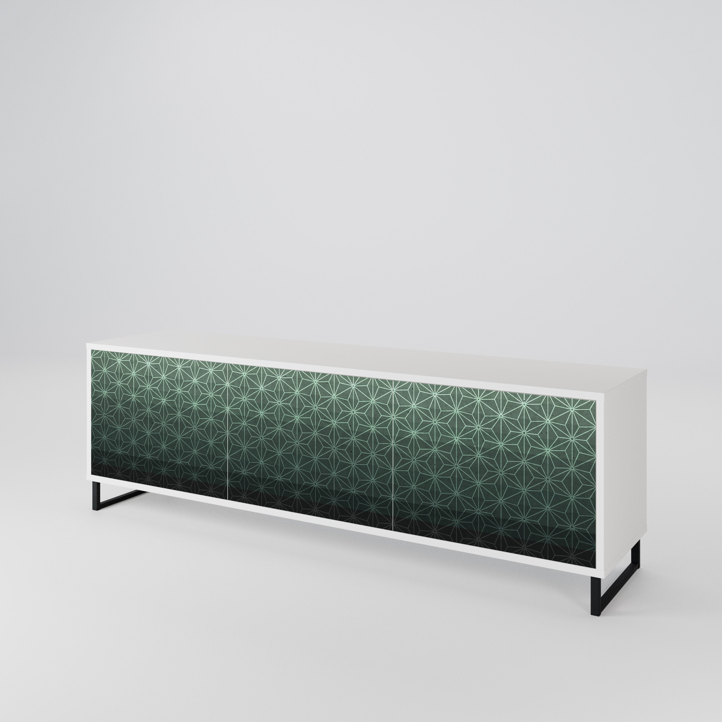 ORNAMENTAL GLIMMER Třídveřový TV stolek