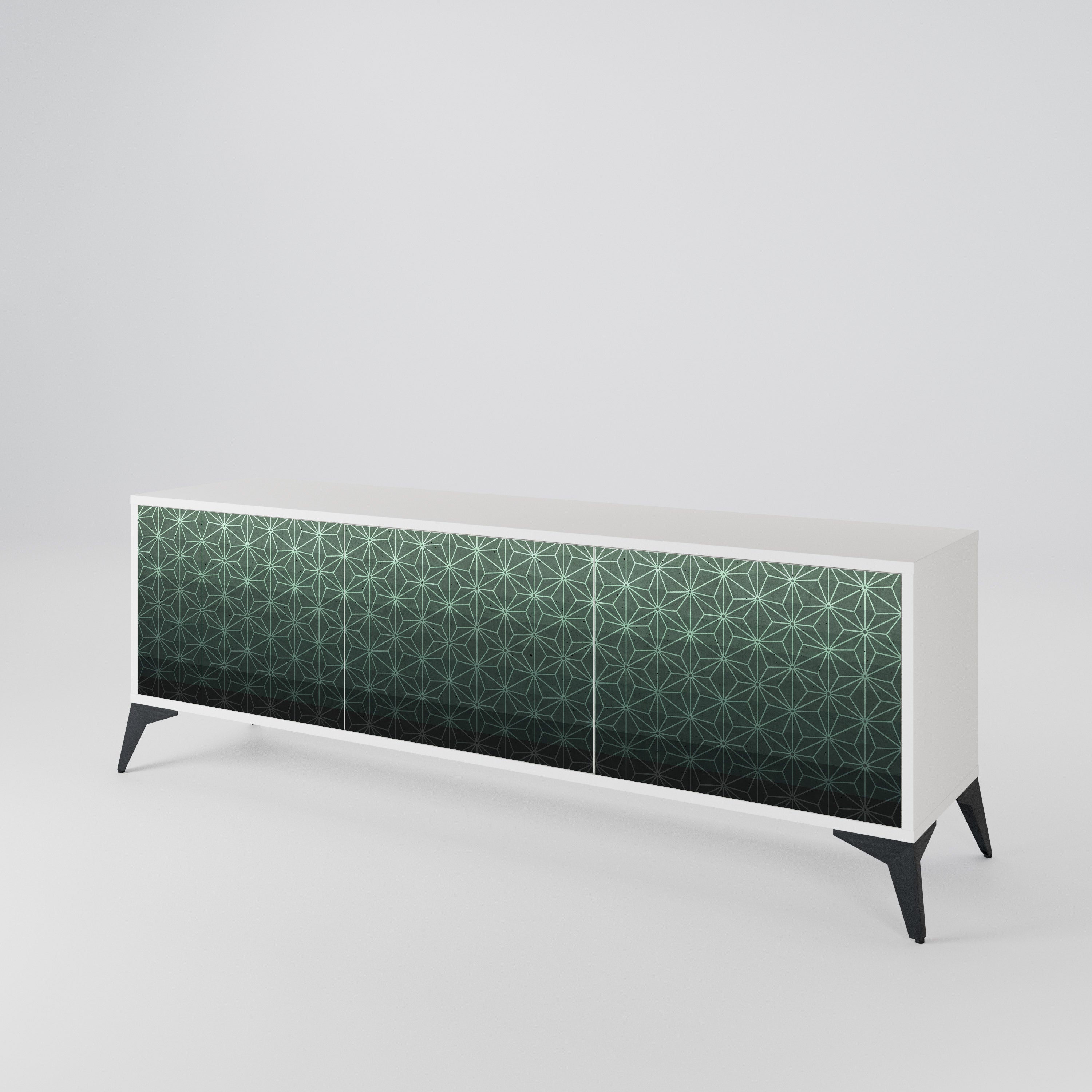 ORNAMENTAL GLIMMER Třídveřový TV stolek