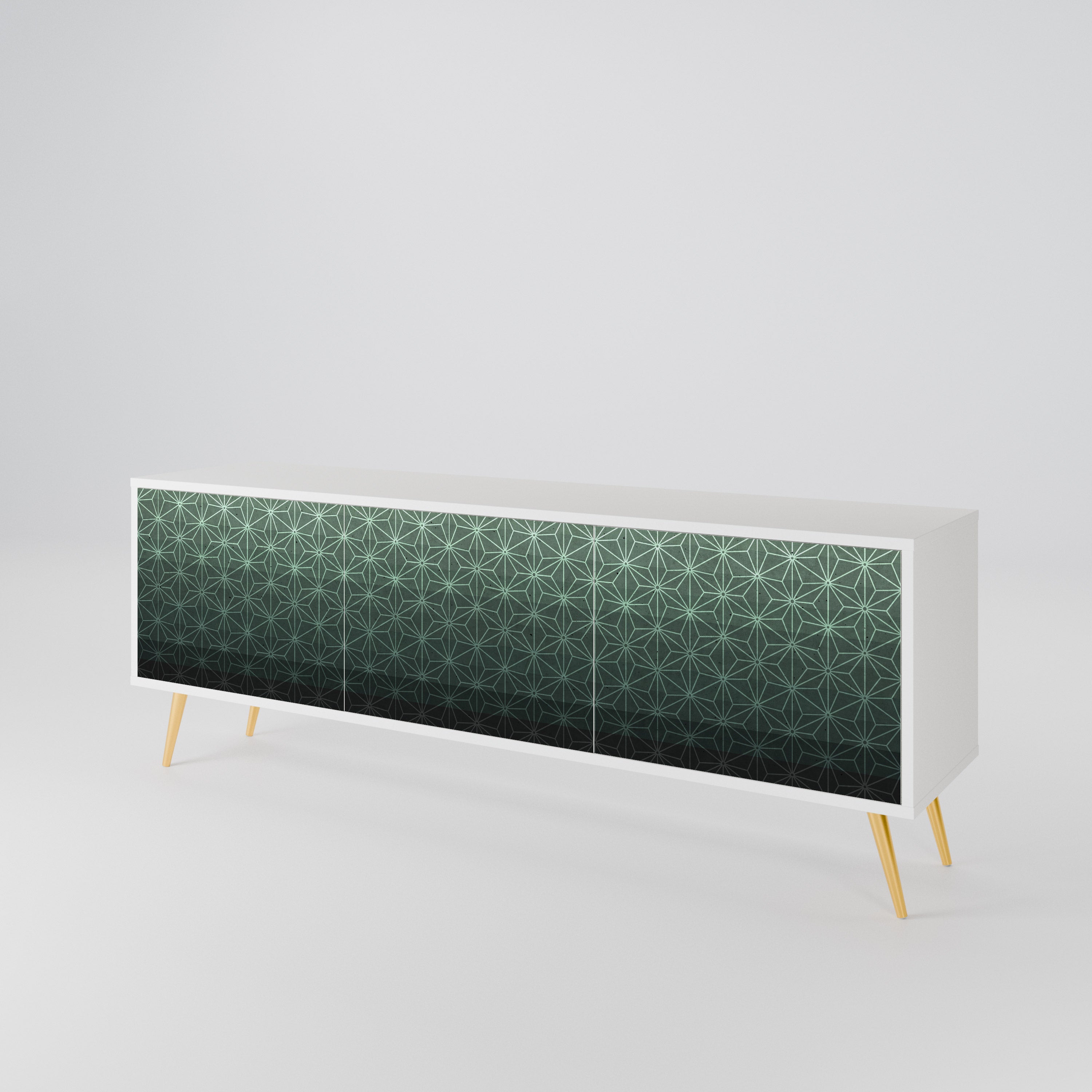 ORNAMENTAL GLIMMER Třídveřový TV stolek