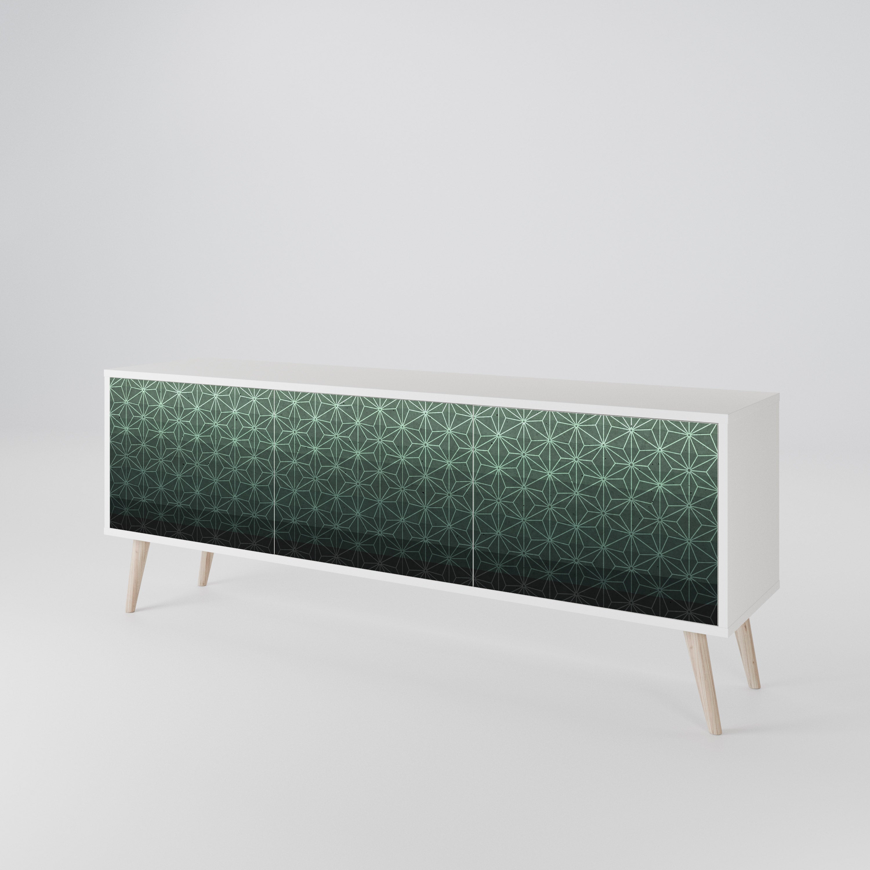 ORNAMENTAL GLIMMER Třídveřový TV stolek