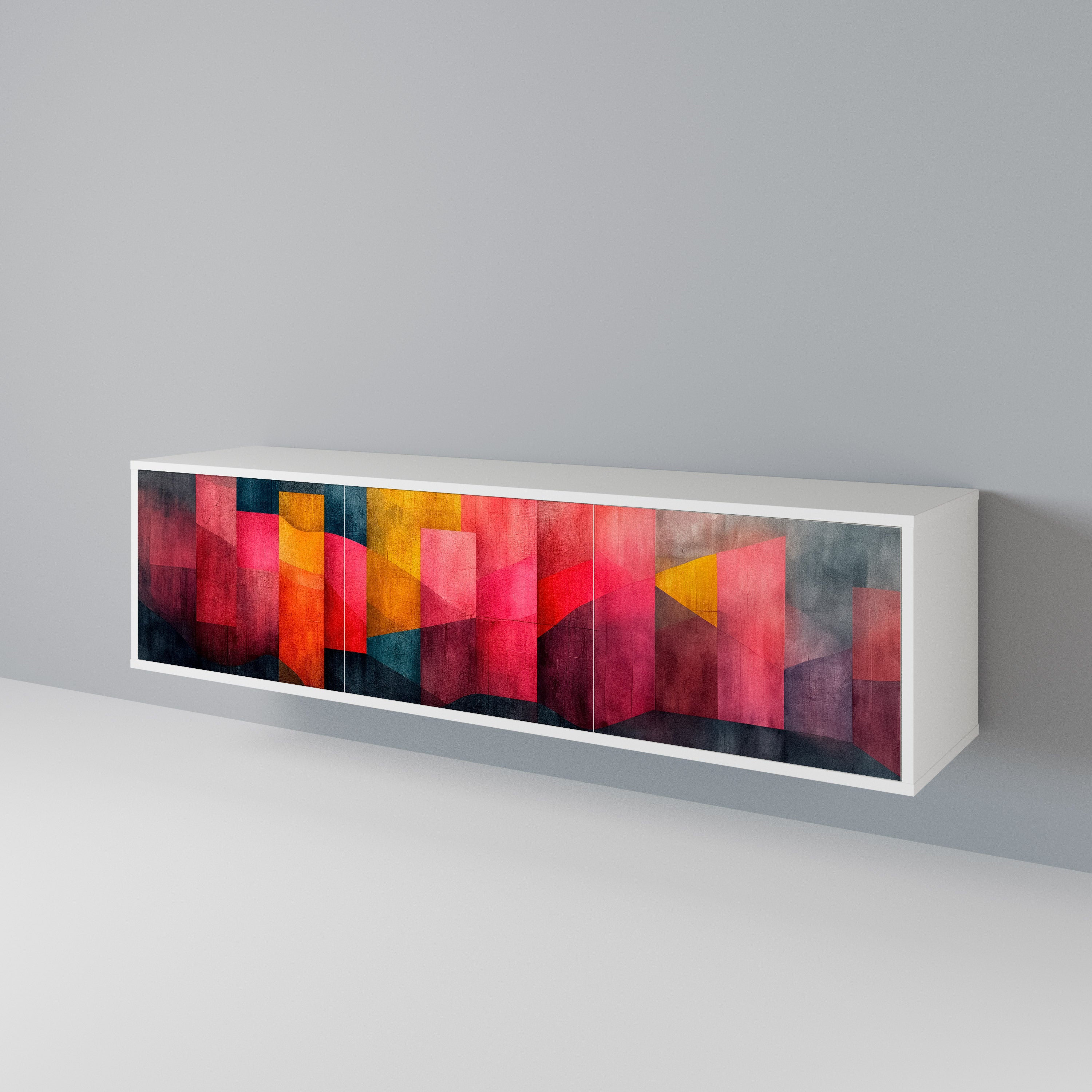 COLORFUL SOUNDS Třídveřový TV stolek