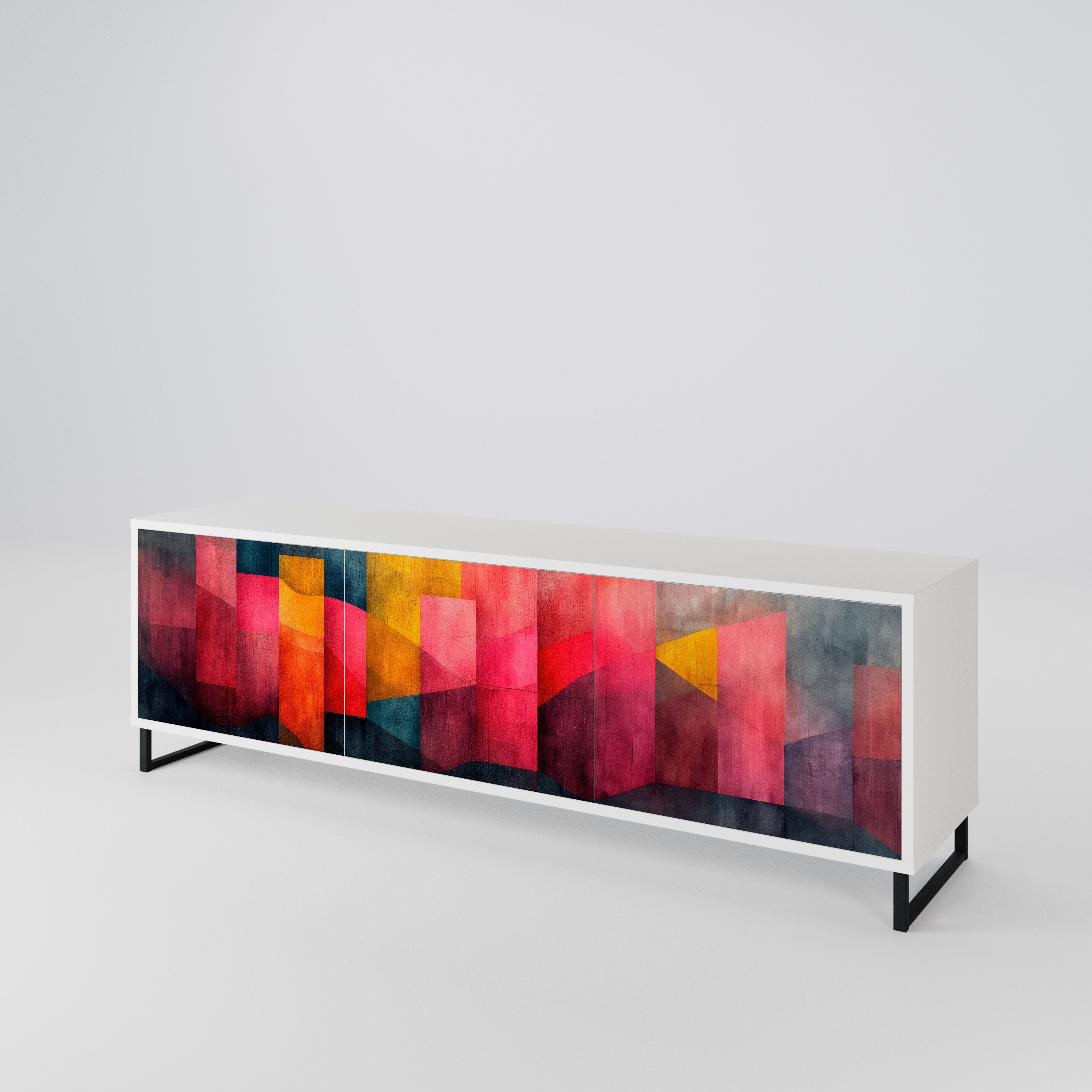COLORFUL SOUNDS Třídveřový TV stolek
