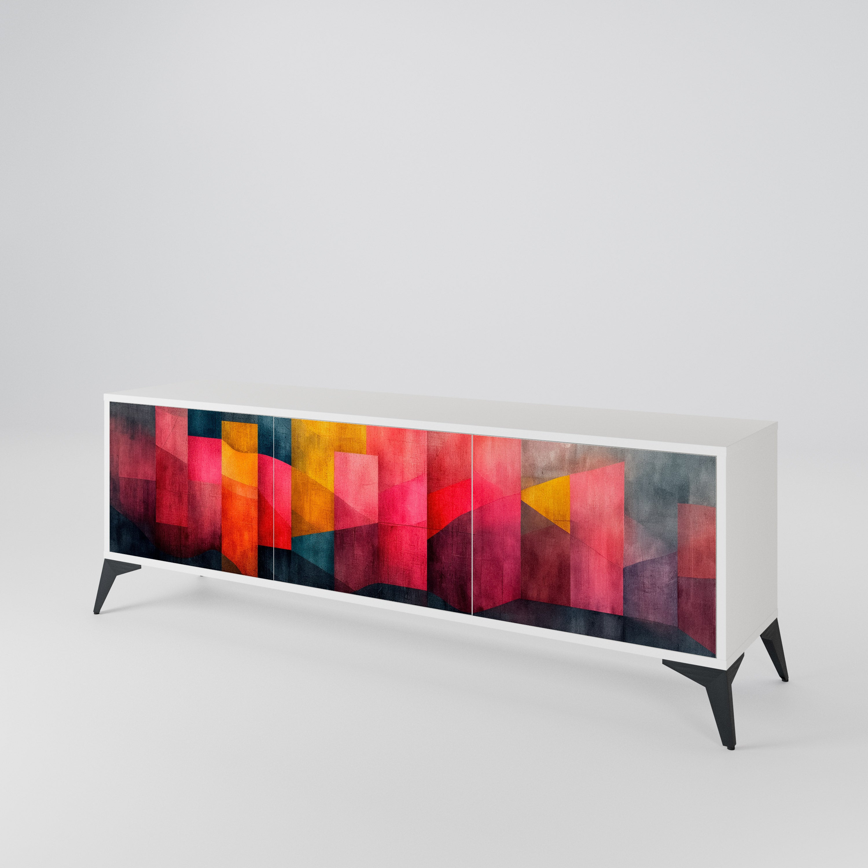 COLORFUL SOUNDS Třídveřový TV stolek
