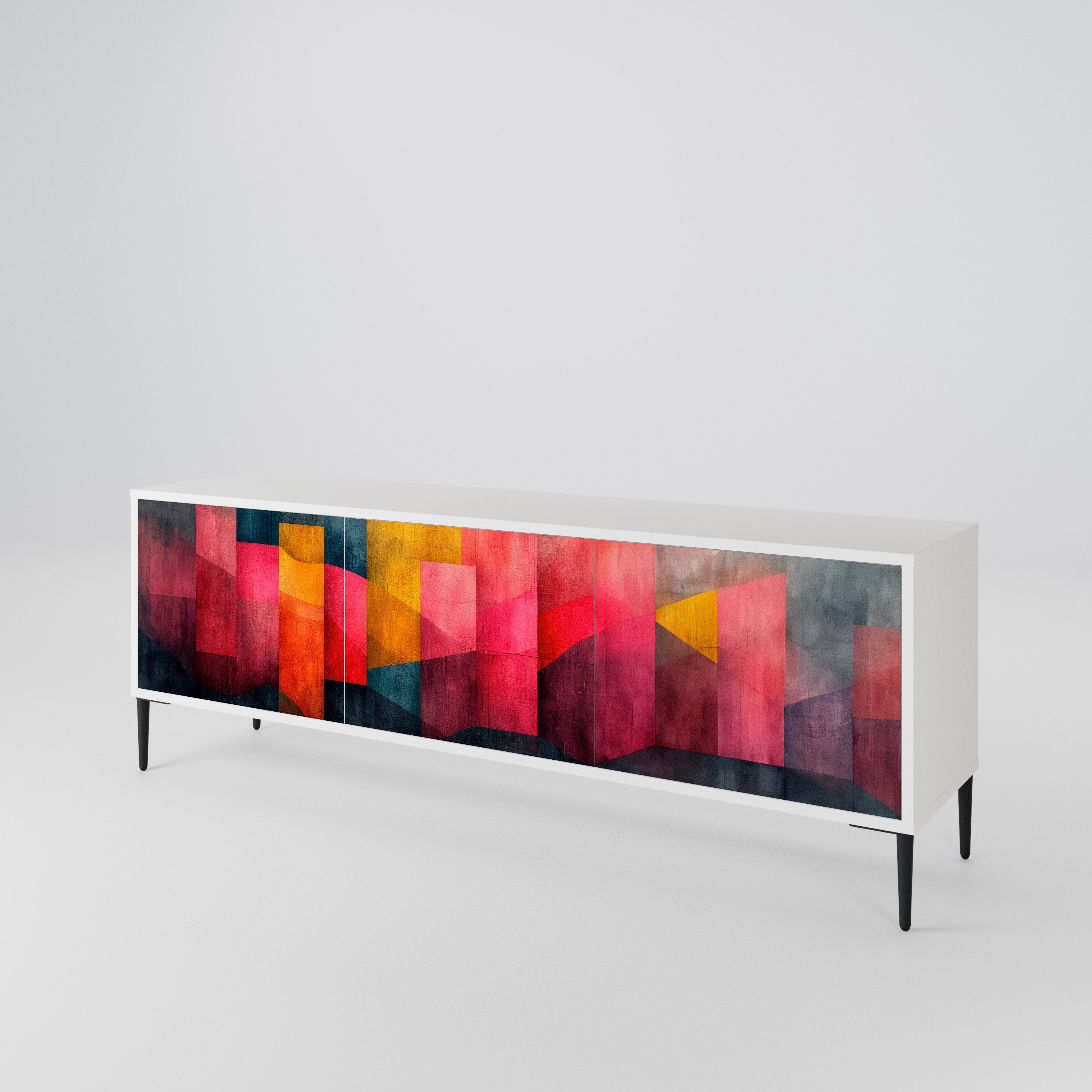 COLORFUL SOUNDS Třídveřový TV stolek