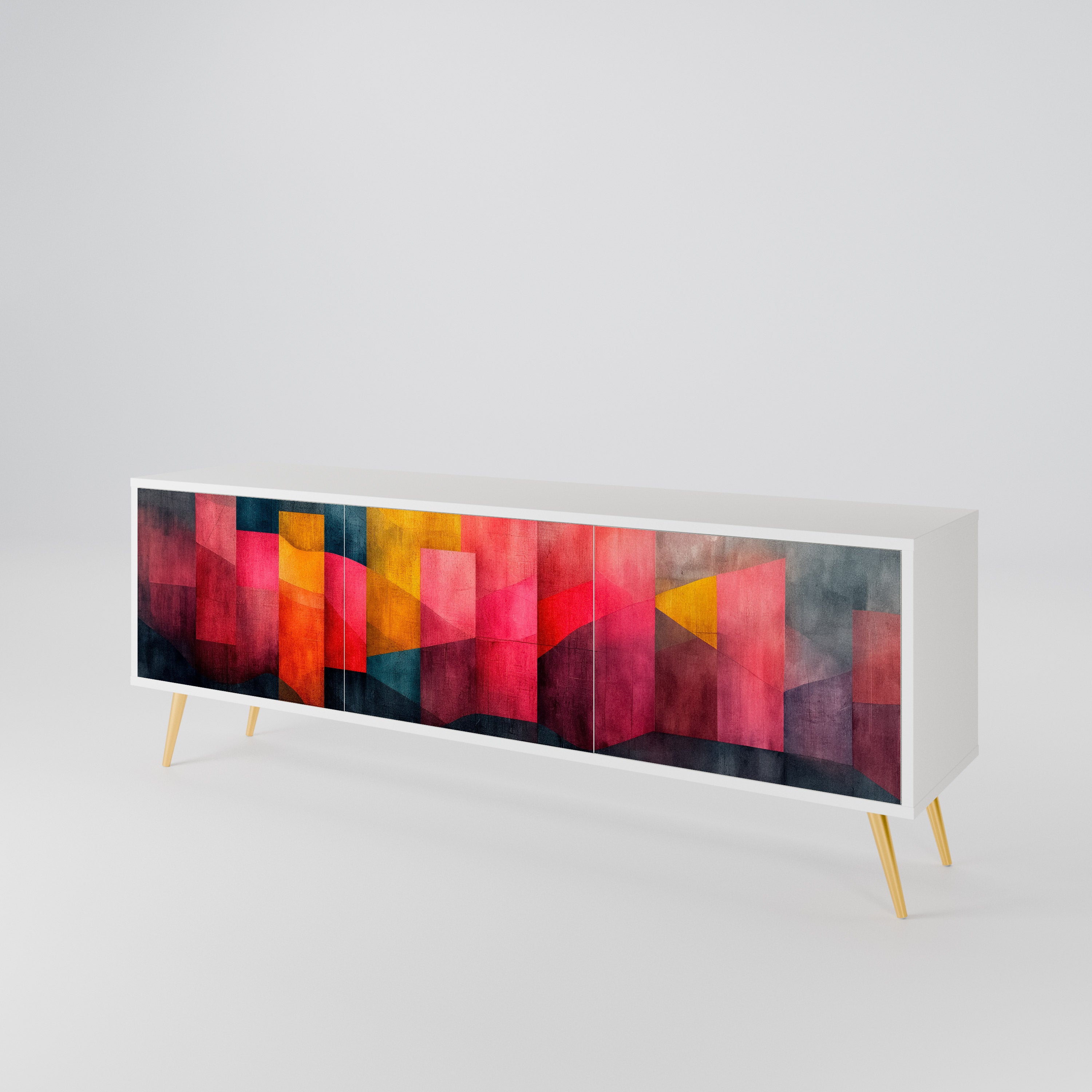 COLORFUL SOUNDS Třídveřový TV stolek