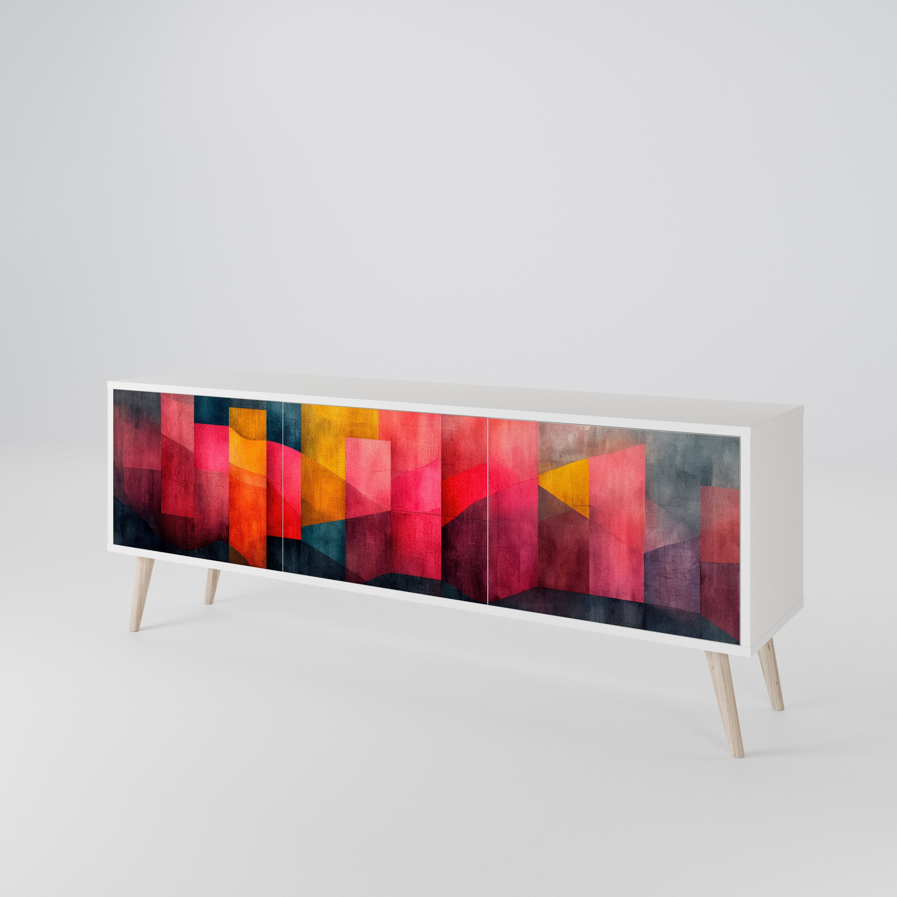 COLORFUL SOUNDS Třídveřový TV stolek