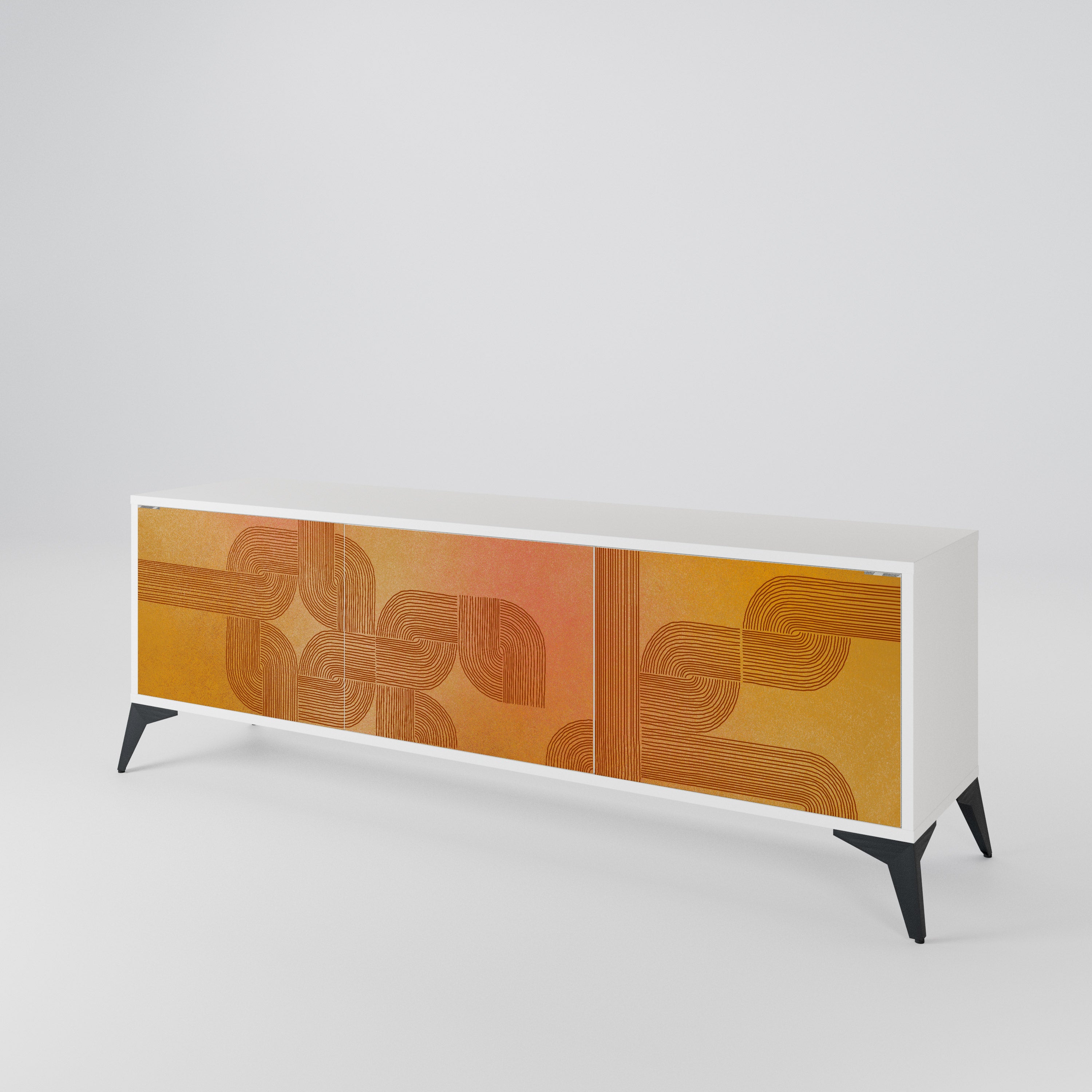 STRENGTHENING RELATION Třídveřový TV stolek