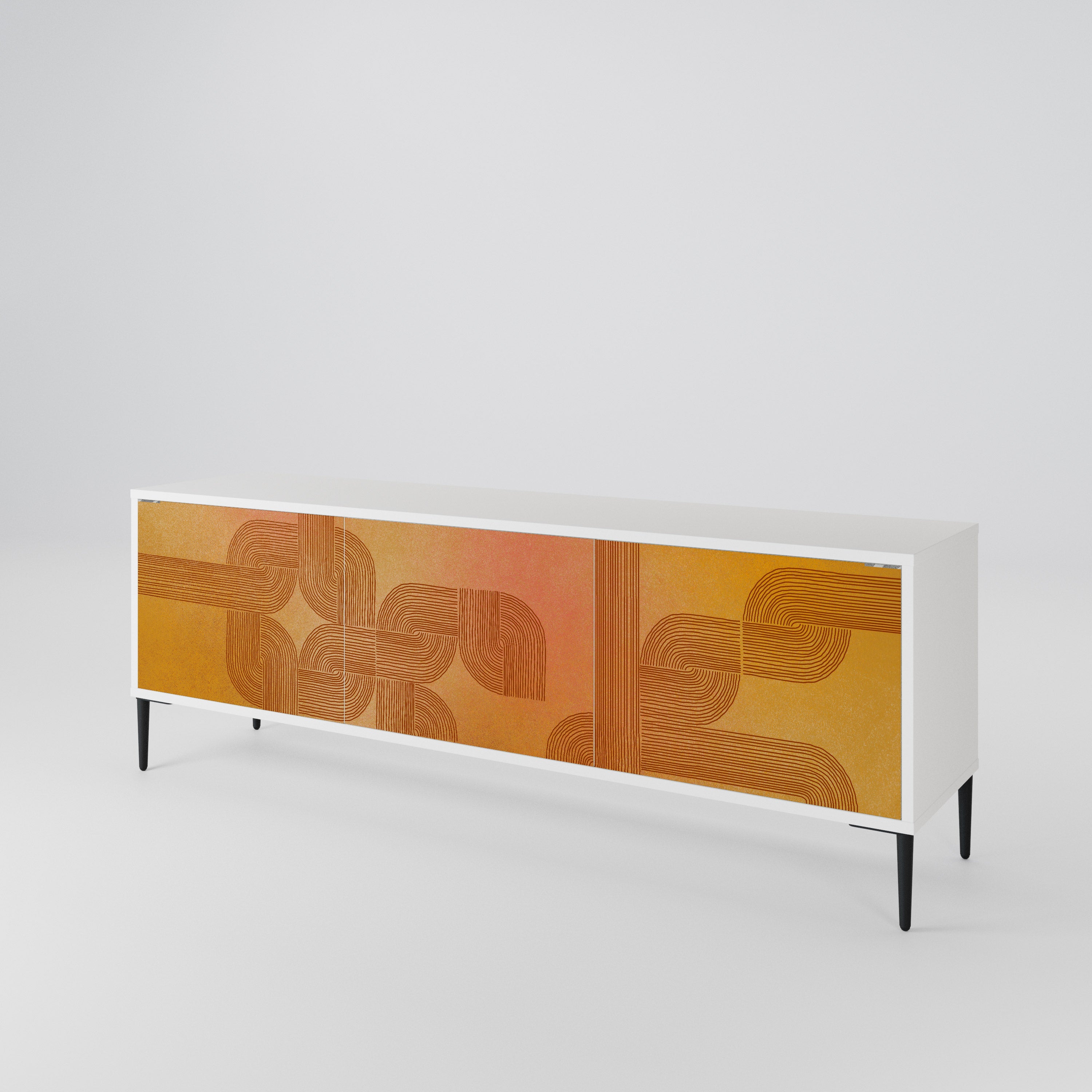STRENGTHENING RELATION Třídveřový TV stolek