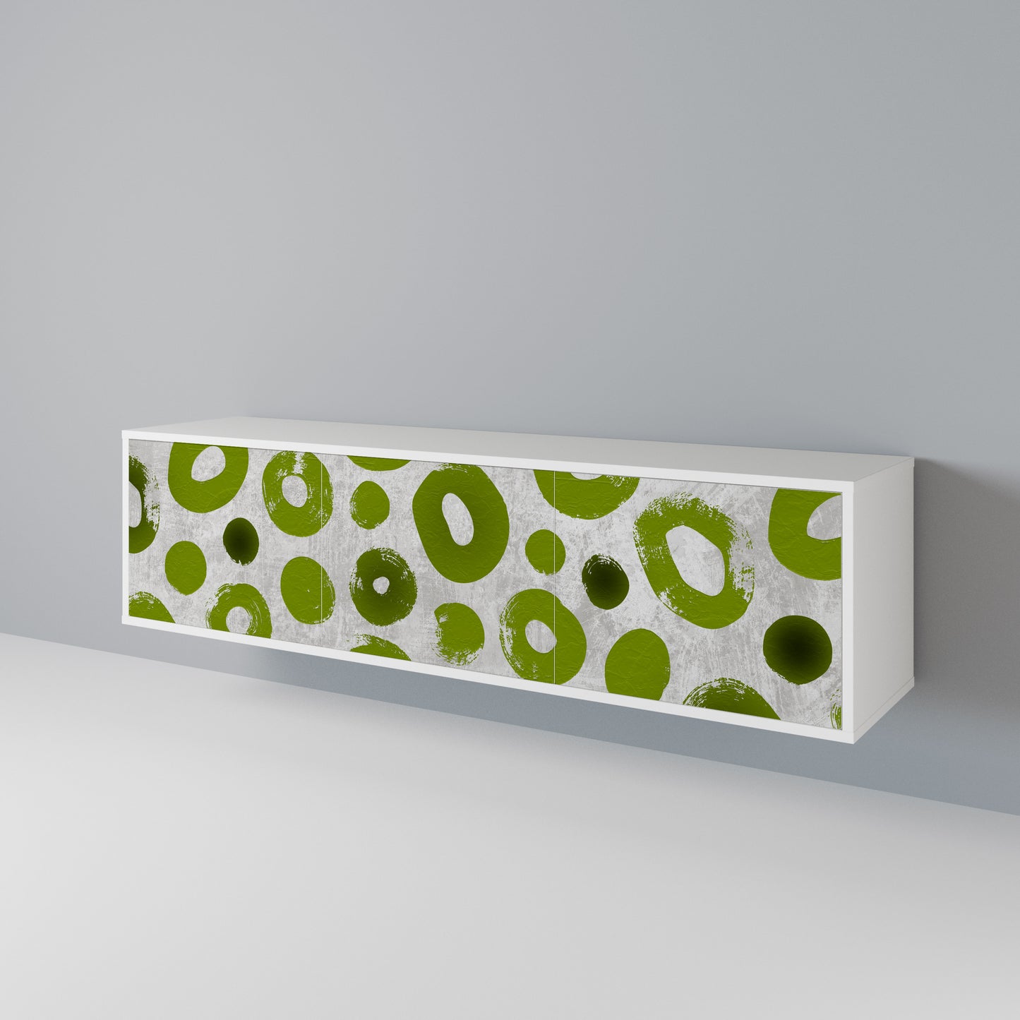 GREEN RHAPSODY Třídveřový TV stolek