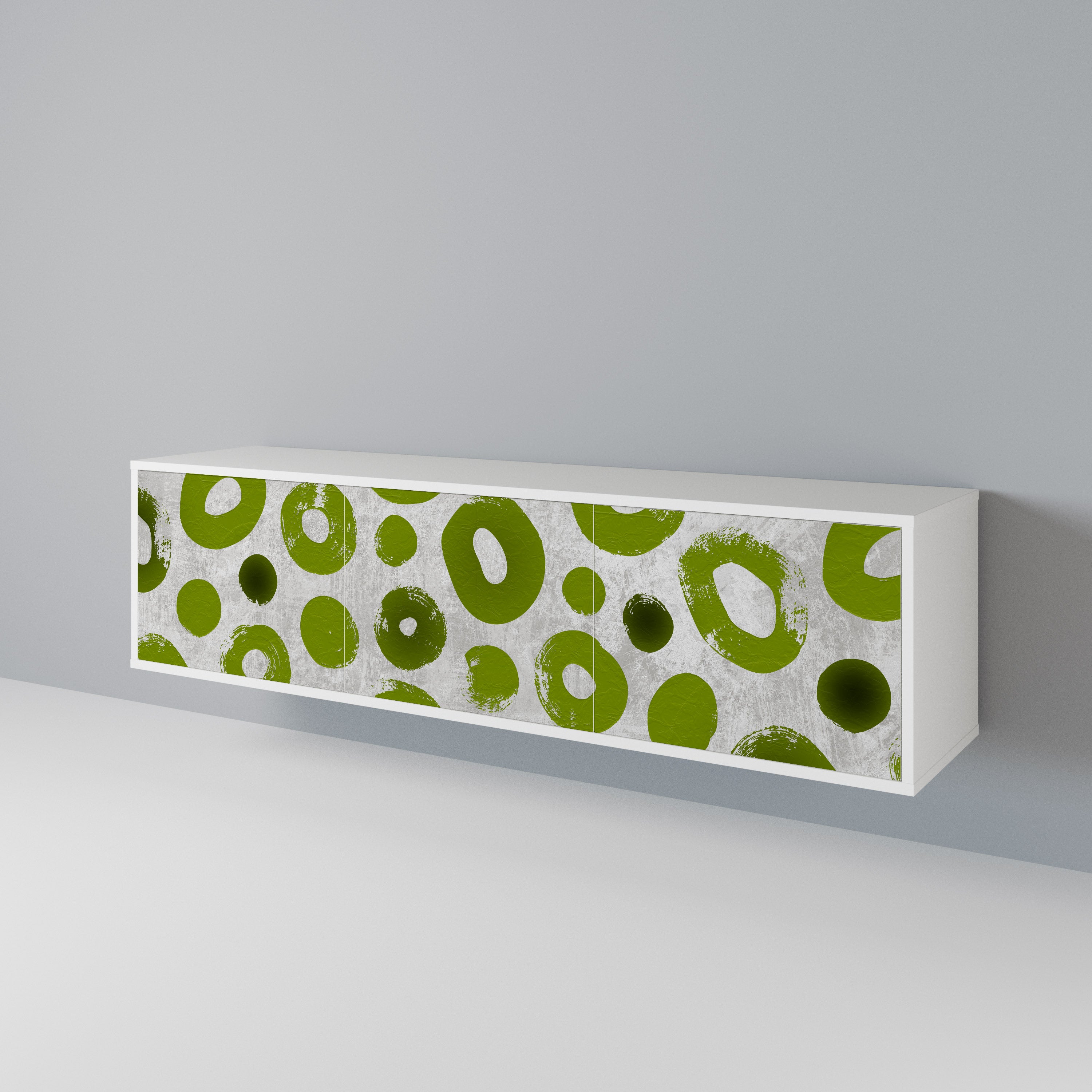 GREEN RHAPSODY Třídveřový TV stolek