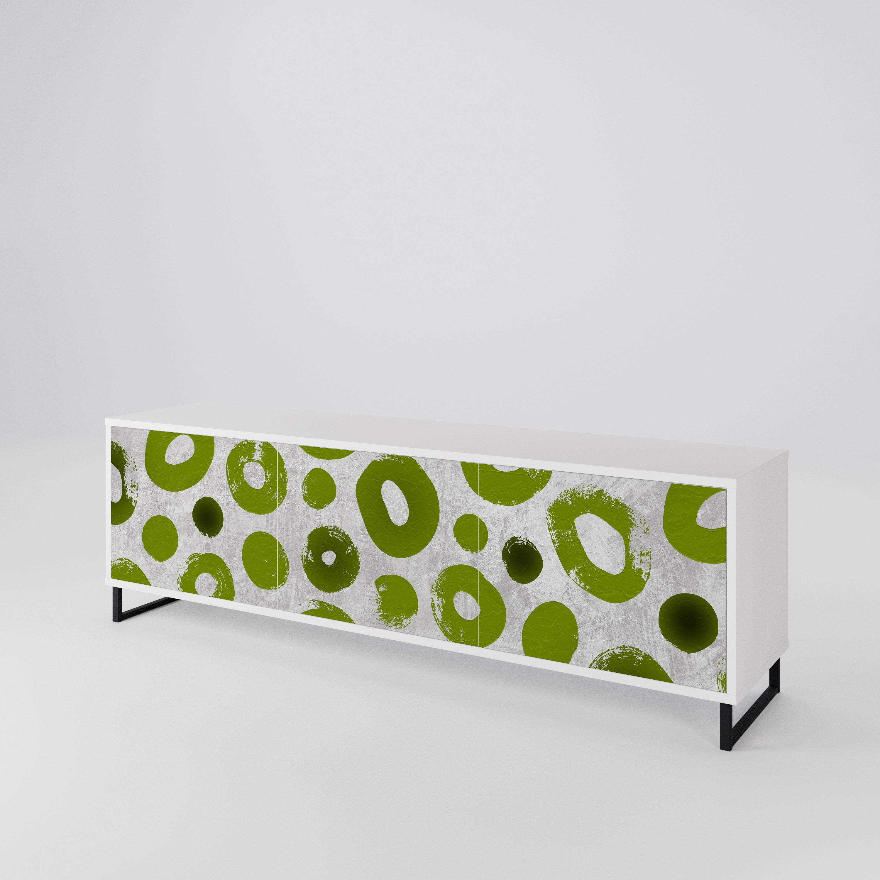GREEN RHAPSODY Třídveřový TV stolek
