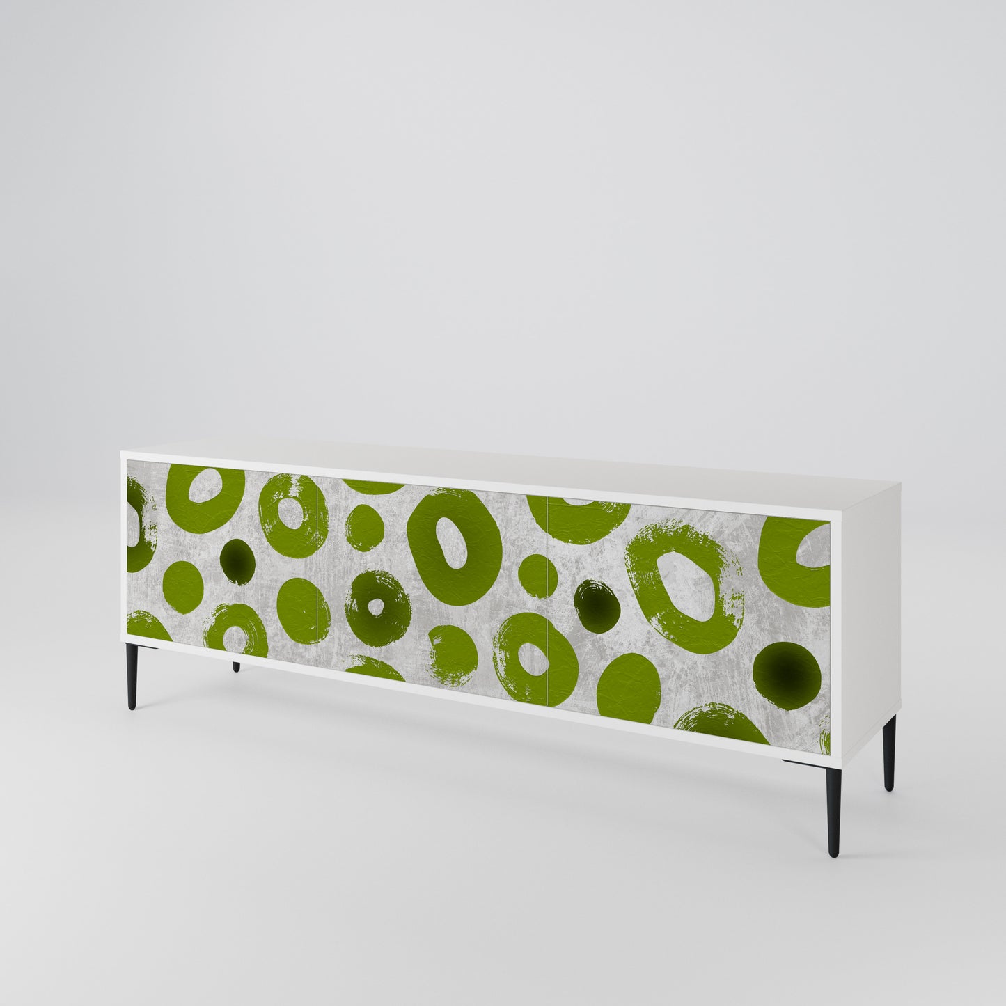 GREEN RHAPSODY Třídveřový TV stolek