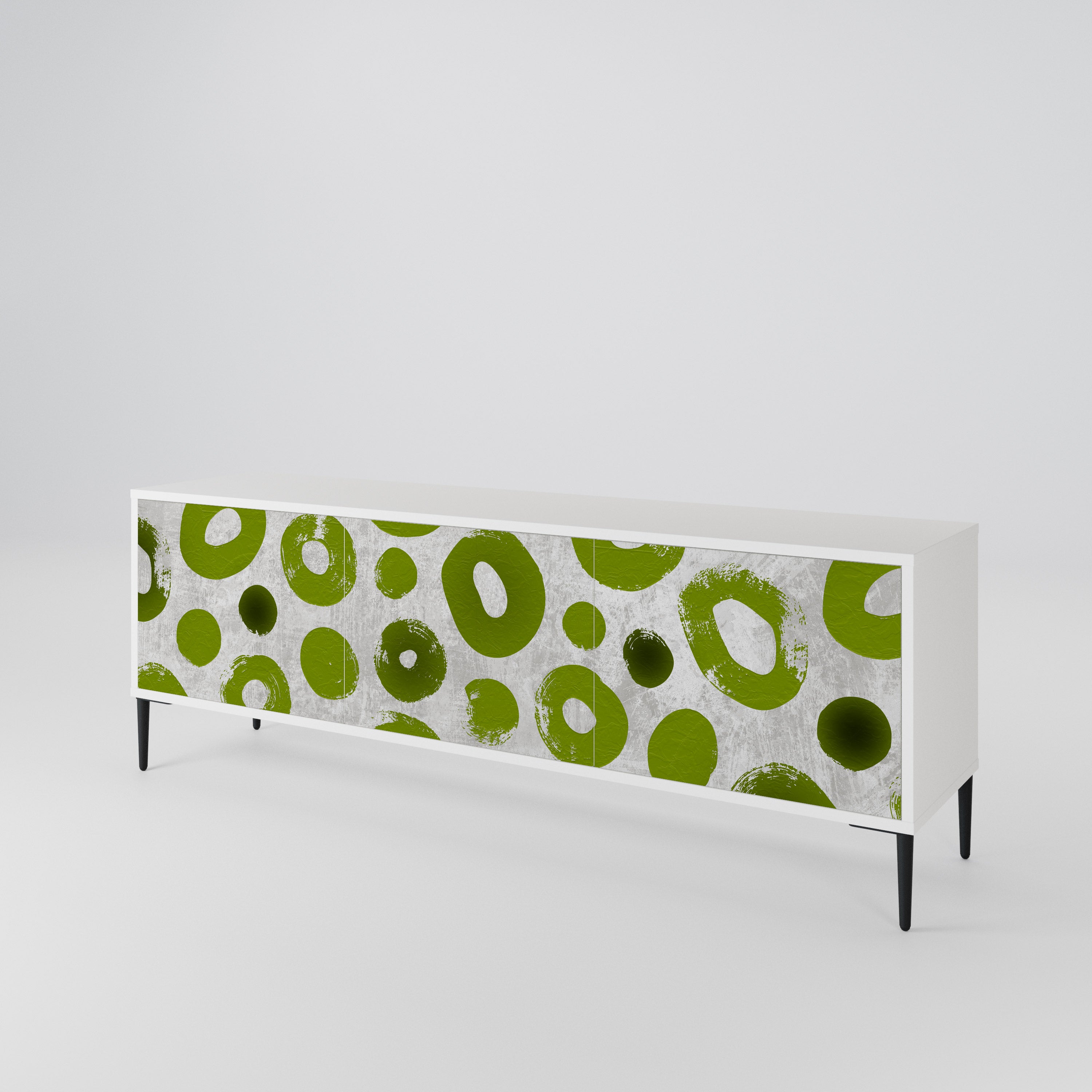 GREEN RHAPSODY Třídveřový TV stolek