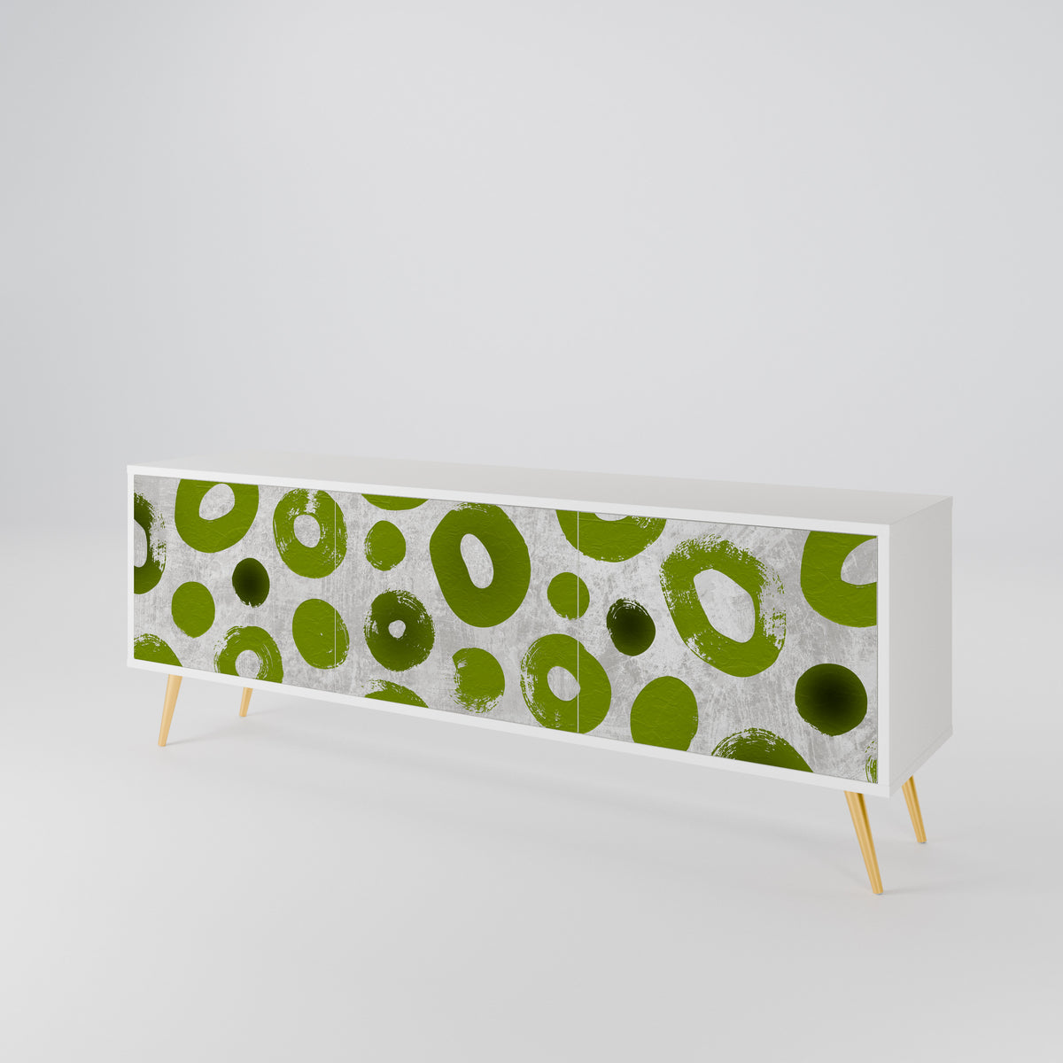 GREEN RHAPSODY Třídveřový TV stolek