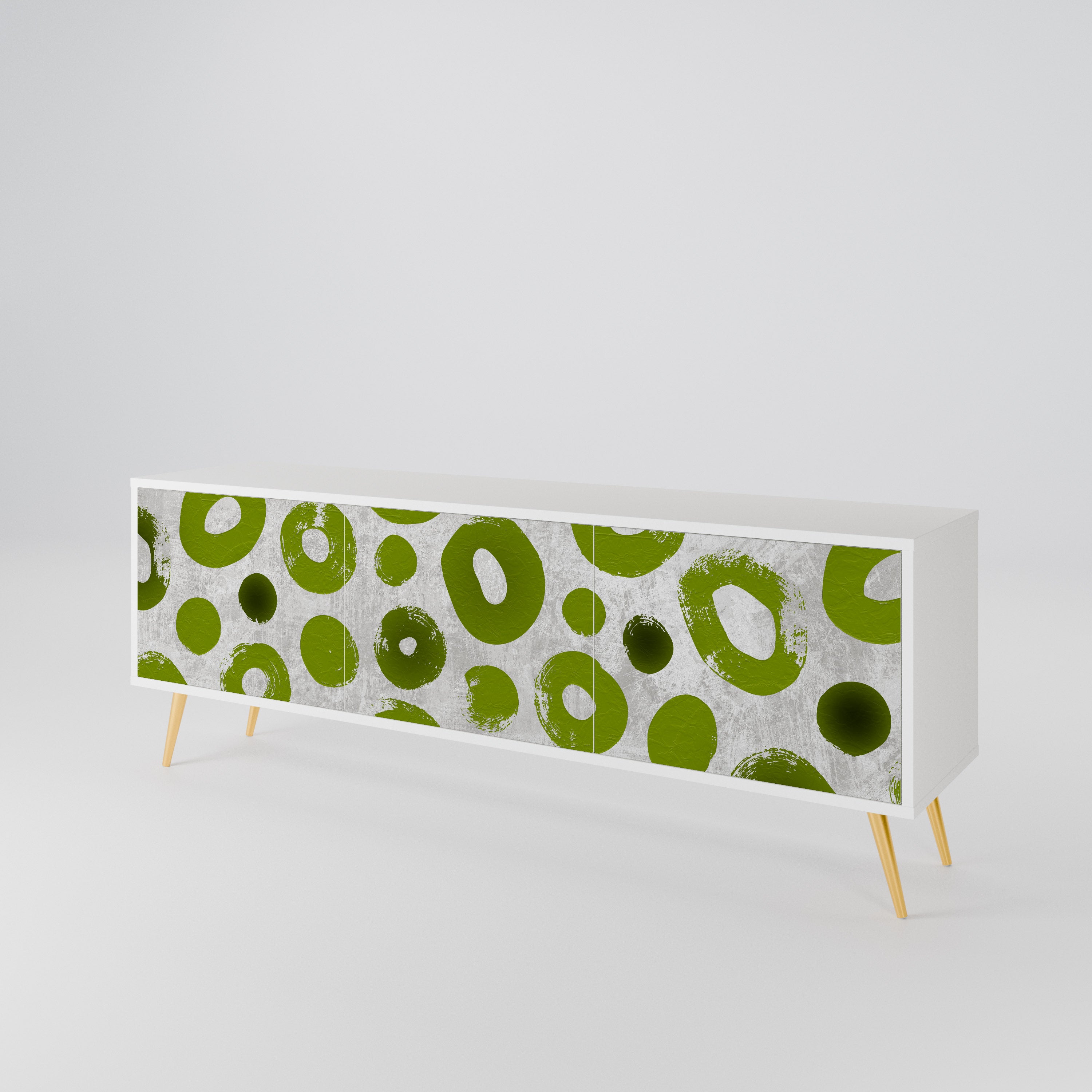 GREEN RHAPSODY Třídveřový TV stolek