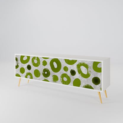 GREEN RHAPSODY Třídveřový TV stolek
