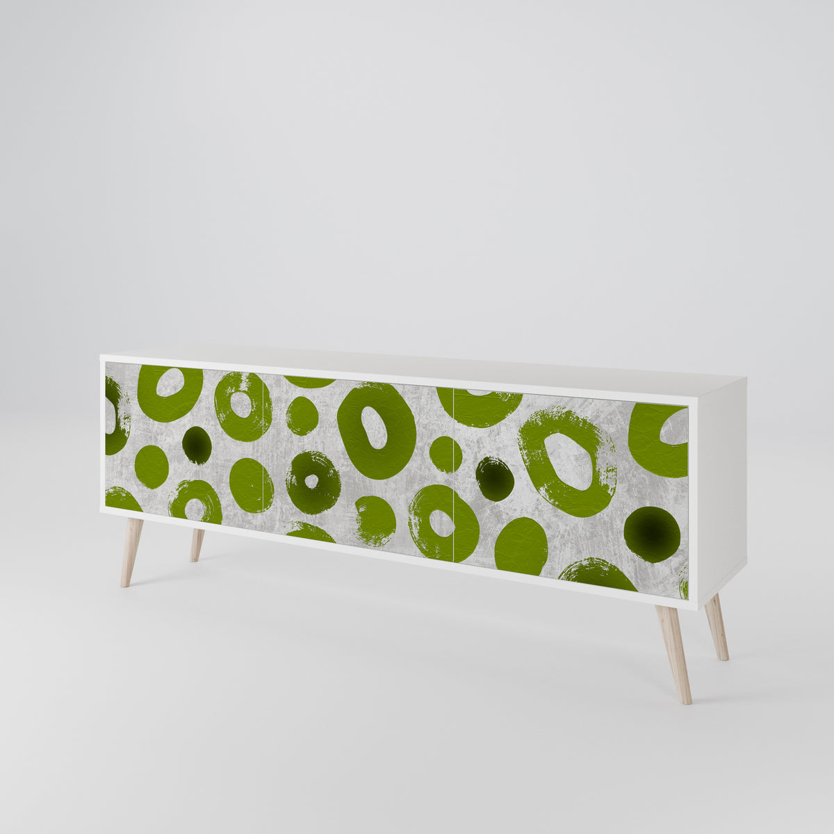 GREEN RHAPSODY Třídveřový TV stolek