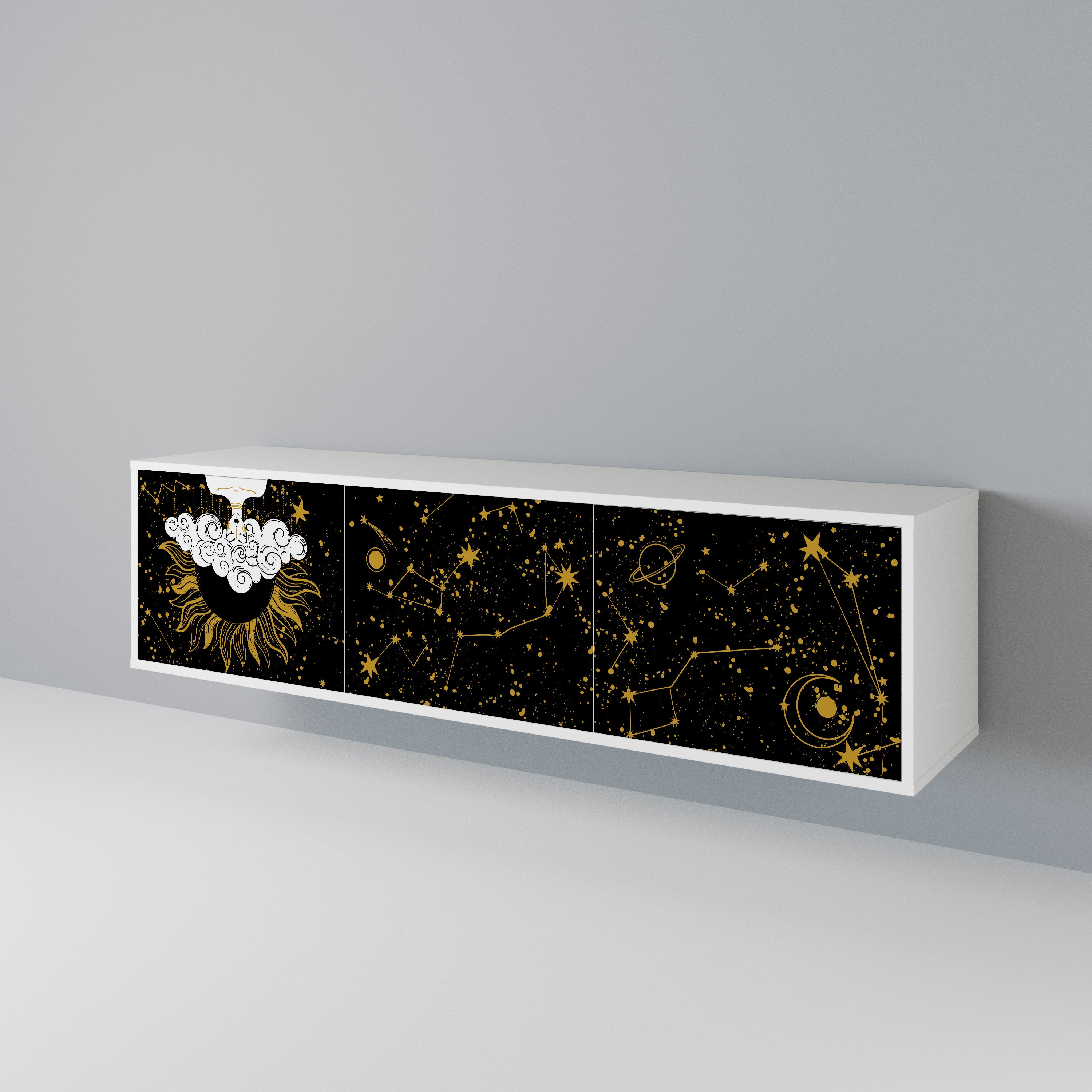 STELLAR CONSTELLATIONS Třídveřový TV stolek