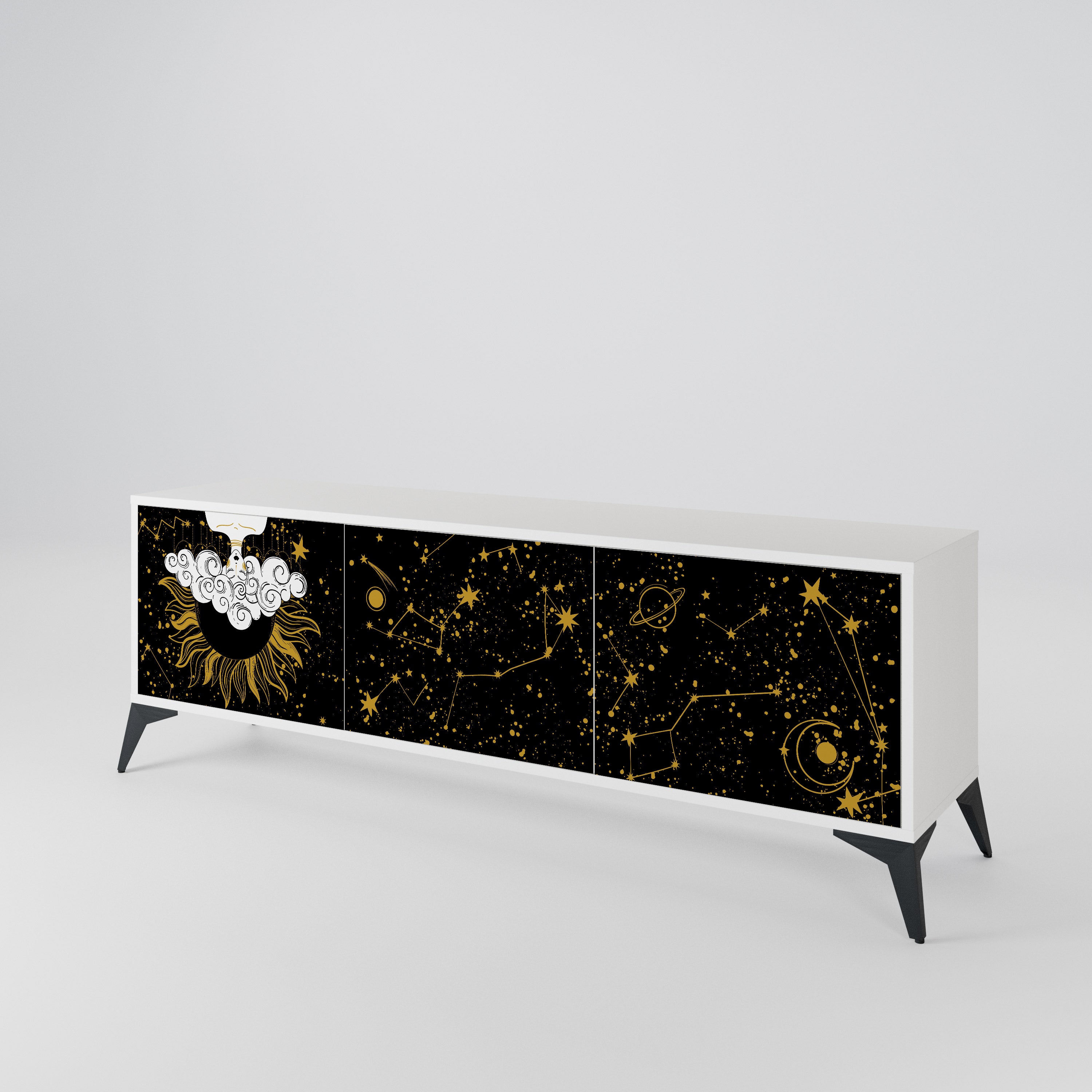 STELLAR CONSTELLATIONS Třídveřový TV stolek