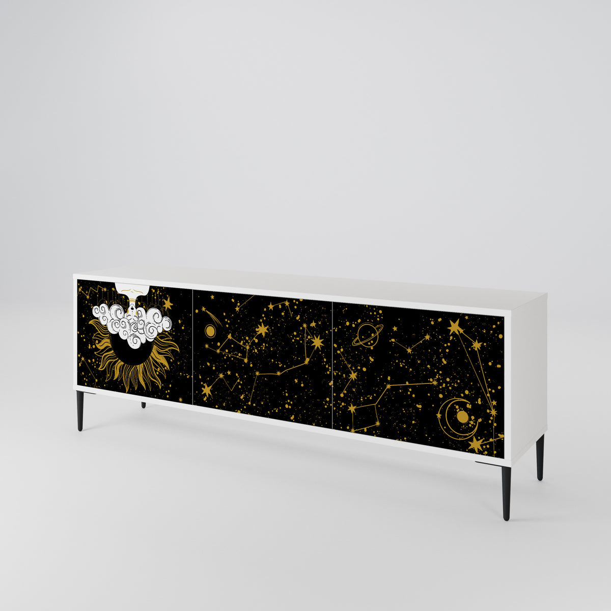 STELLAR CONSTELLATIONS Třídveřový TV stolek