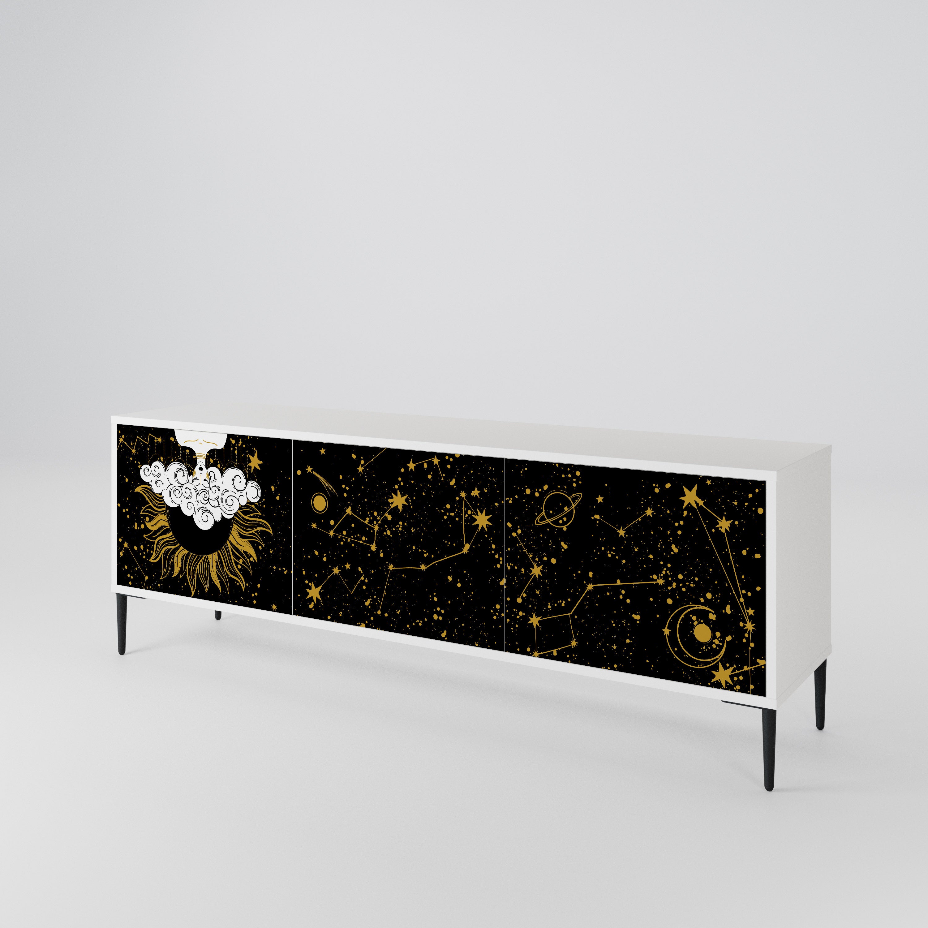 STELLAR CONSTELLATIONS Třídveřový TV stolek
