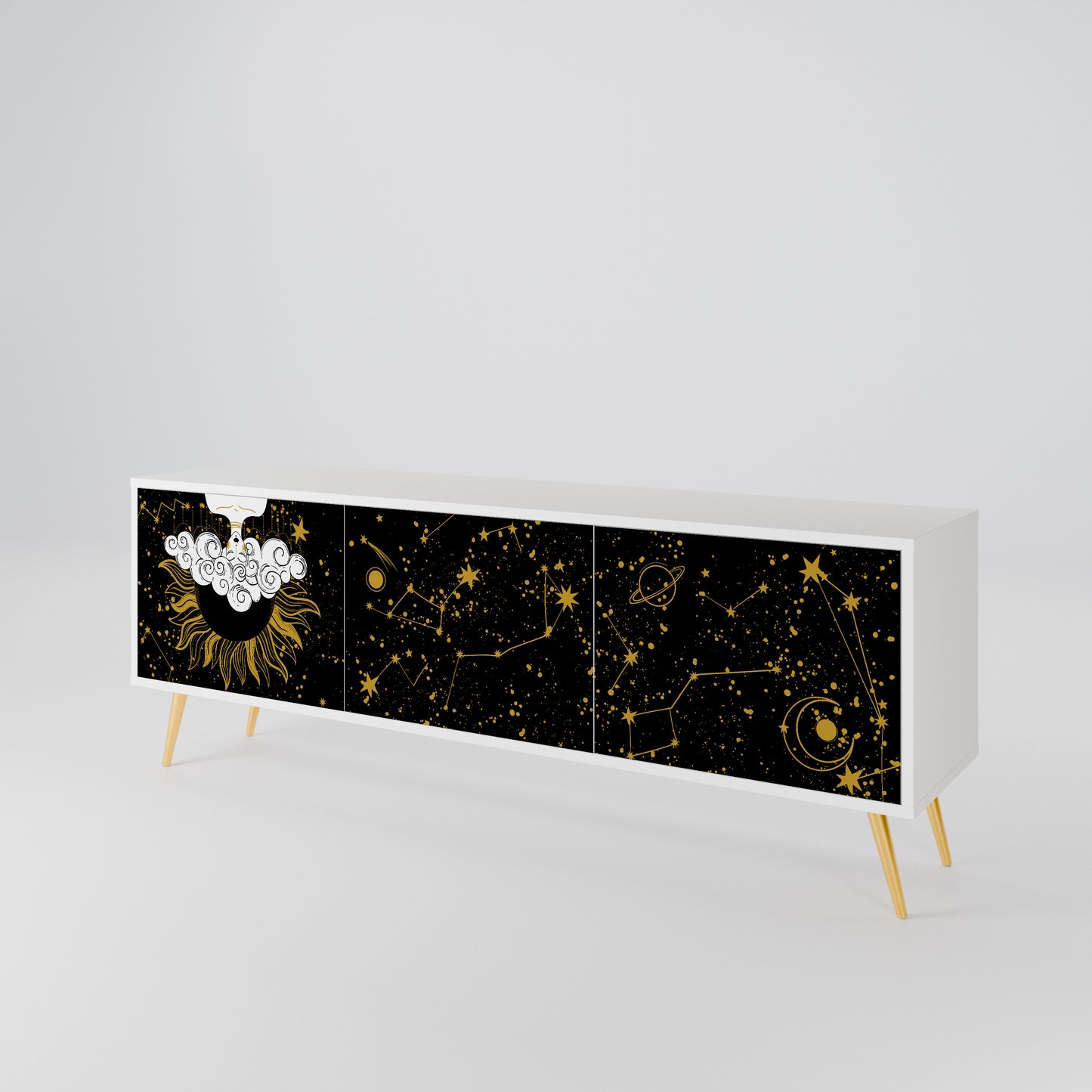 STELLAR CONSTELLATIONS Třídveřový TV stolek