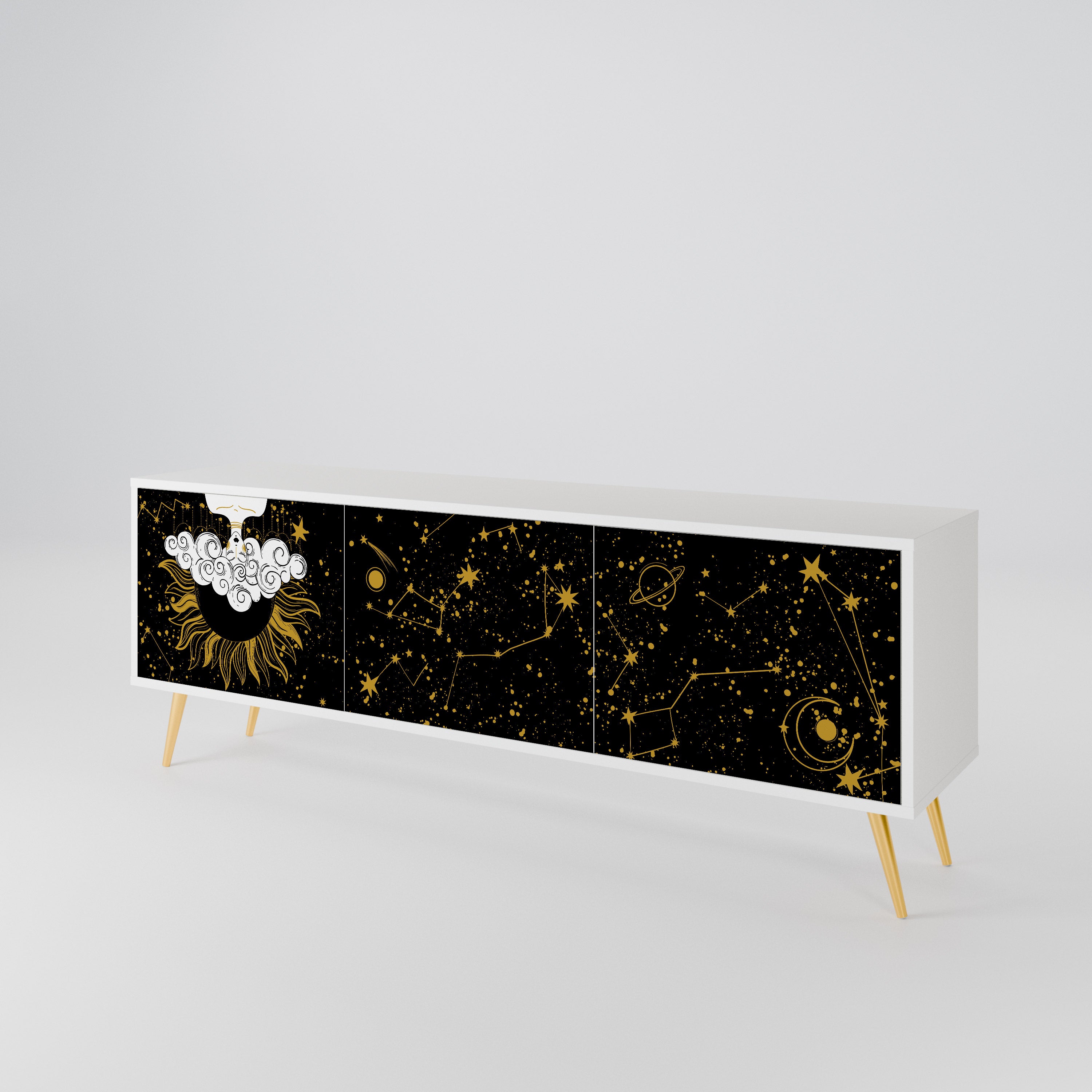 STELLAR CONSTELLATIONS Třídveřový TV stolek