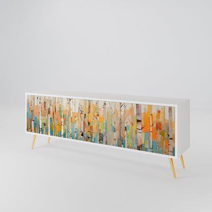 BIRCH KALEIDOSCOPE Třídveřový TV stolek