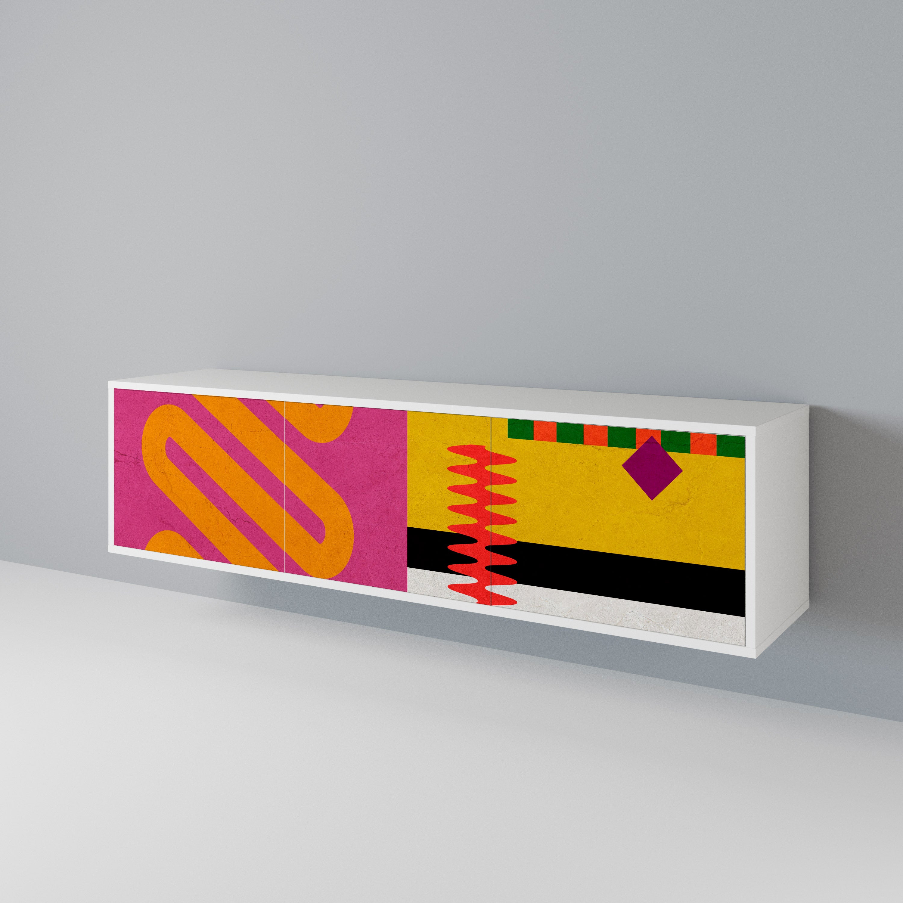 VIVID ART Třídveřový TV stolek