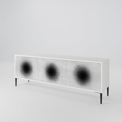 BLACK HOLE Třídveřový TV stolek