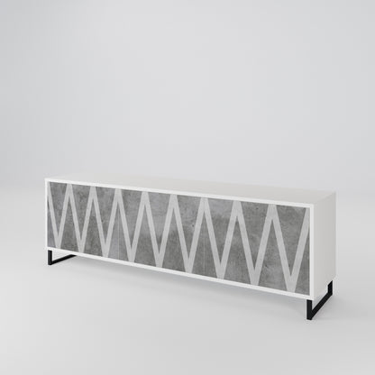 SOLID ZIG ZAG Třídveřový TV stolek