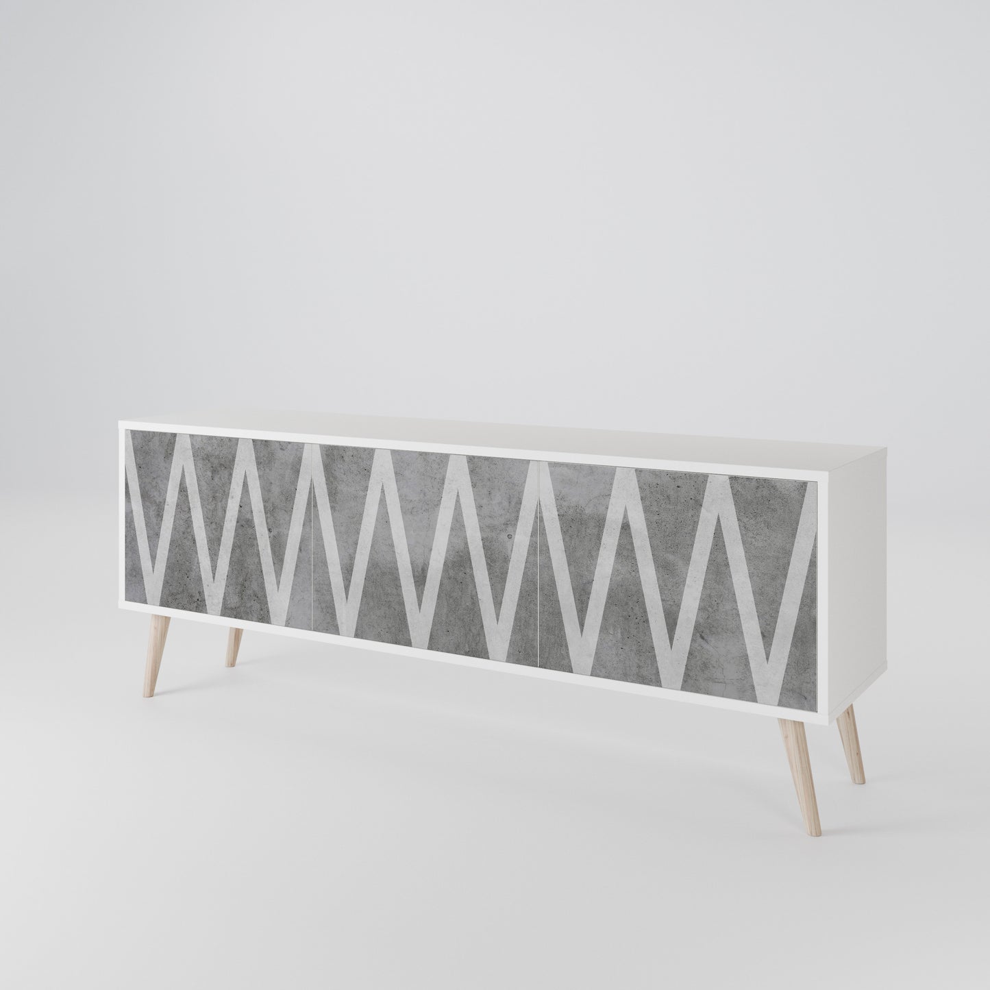 SOLID ZIG ZAG Třídveřový TV stolek