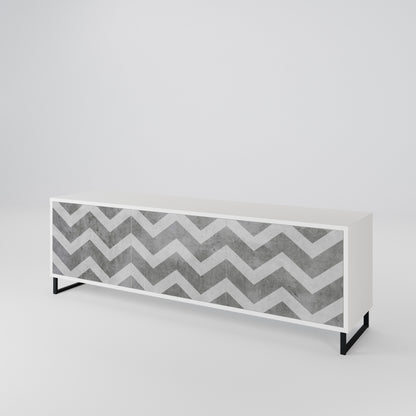 TOUGH ZIG ZAG Třídveřový TV stolek