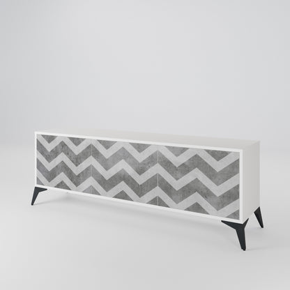 TOUGH ZIG ZAG Třídveřový TV stolek