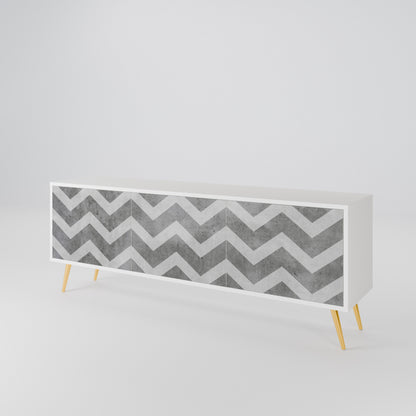 TOUGH ZIG ZAG Třídveřový TV stolek