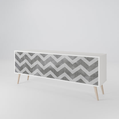 TOUGH ZIG ZAG Třídveřový TV stolek