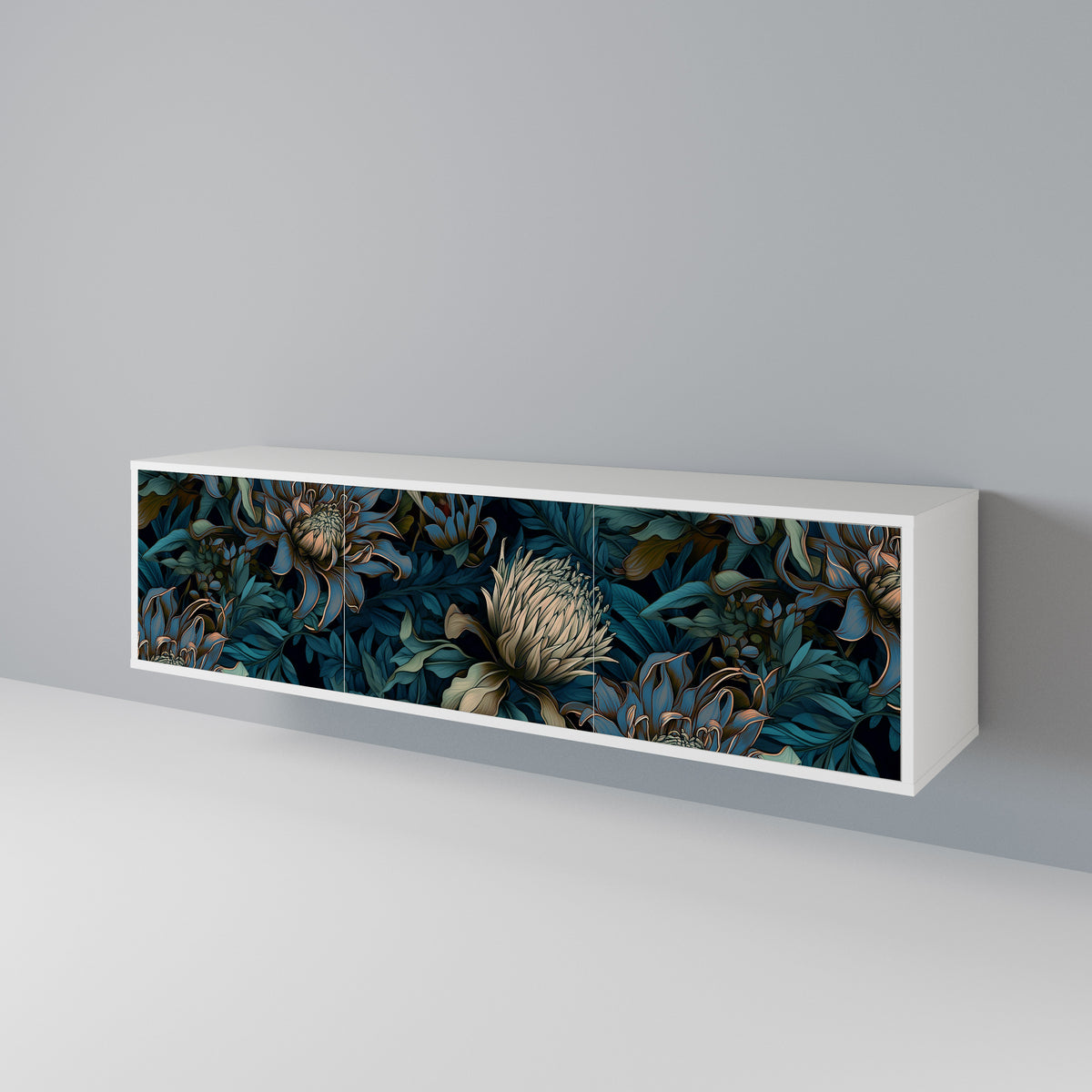 TWILIGHT BLOOM Třídveřový TV stolek