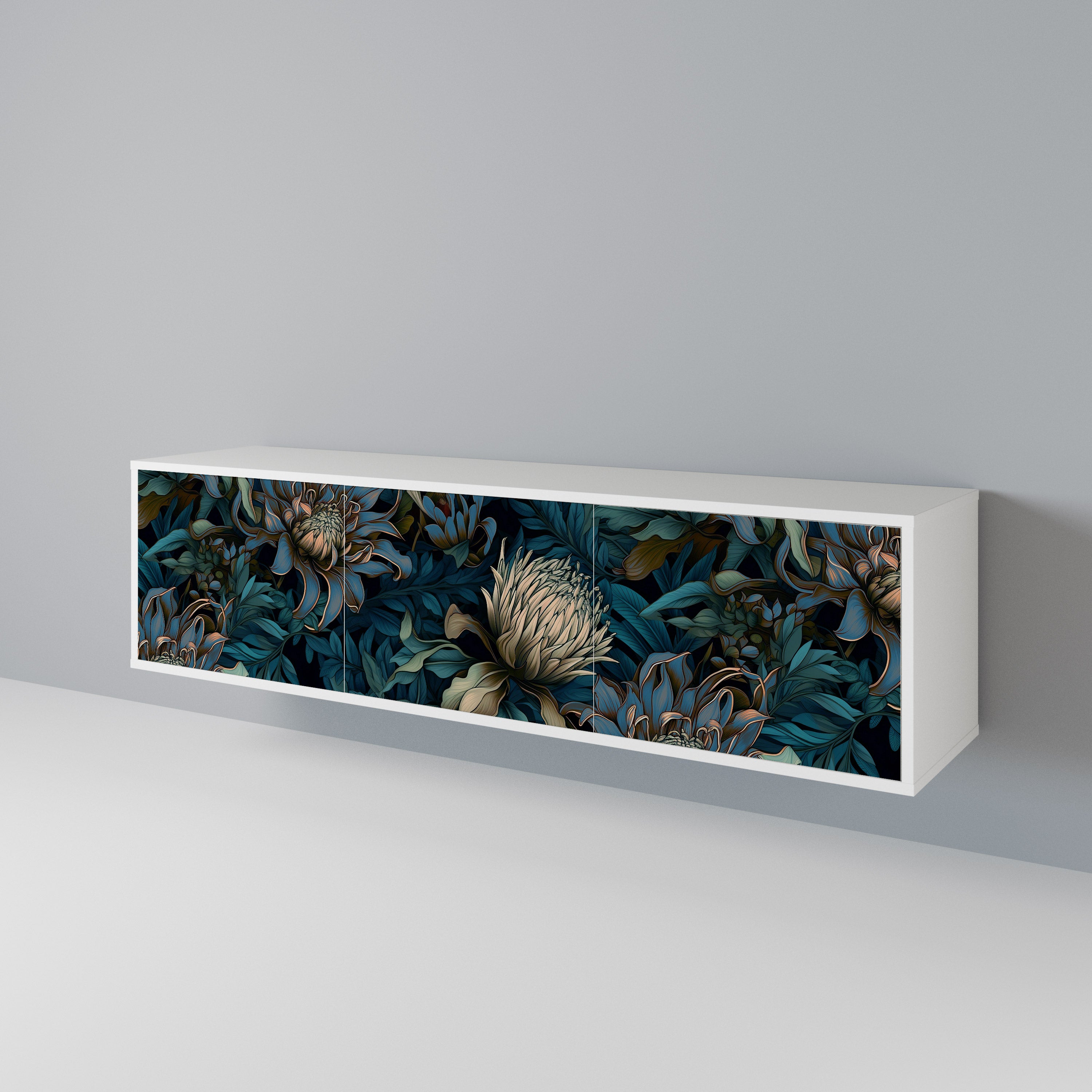 TWILIGHT BLOOM Třídveřový TV stolek