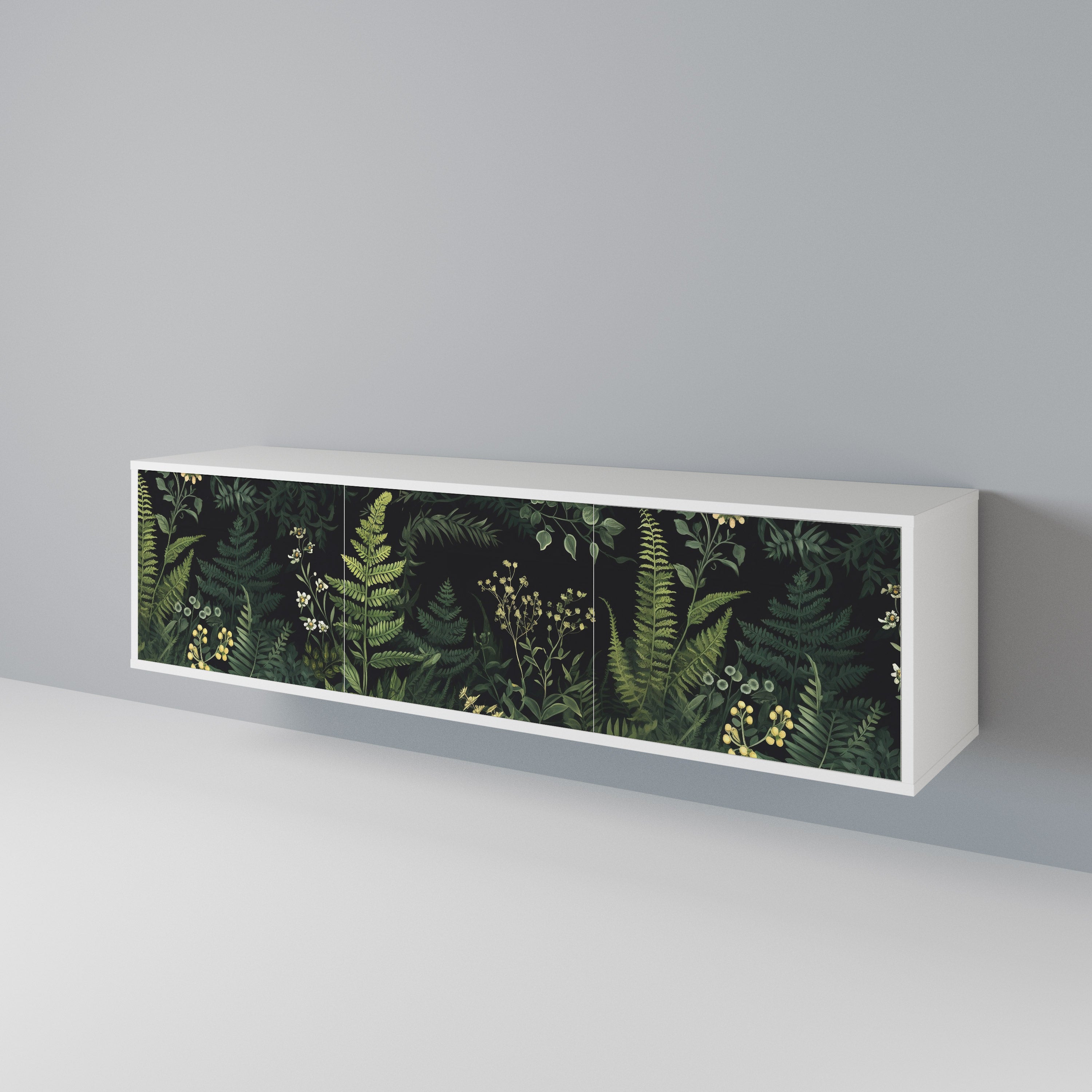 FERN FLOWERS Třídveřový TV stolek